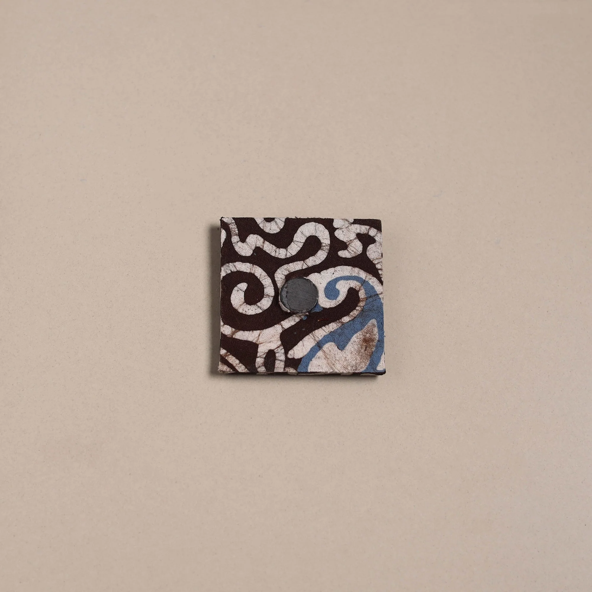 Brown - Mirror Work Handmade Fabart Jute Magnet 11 - Image 2
