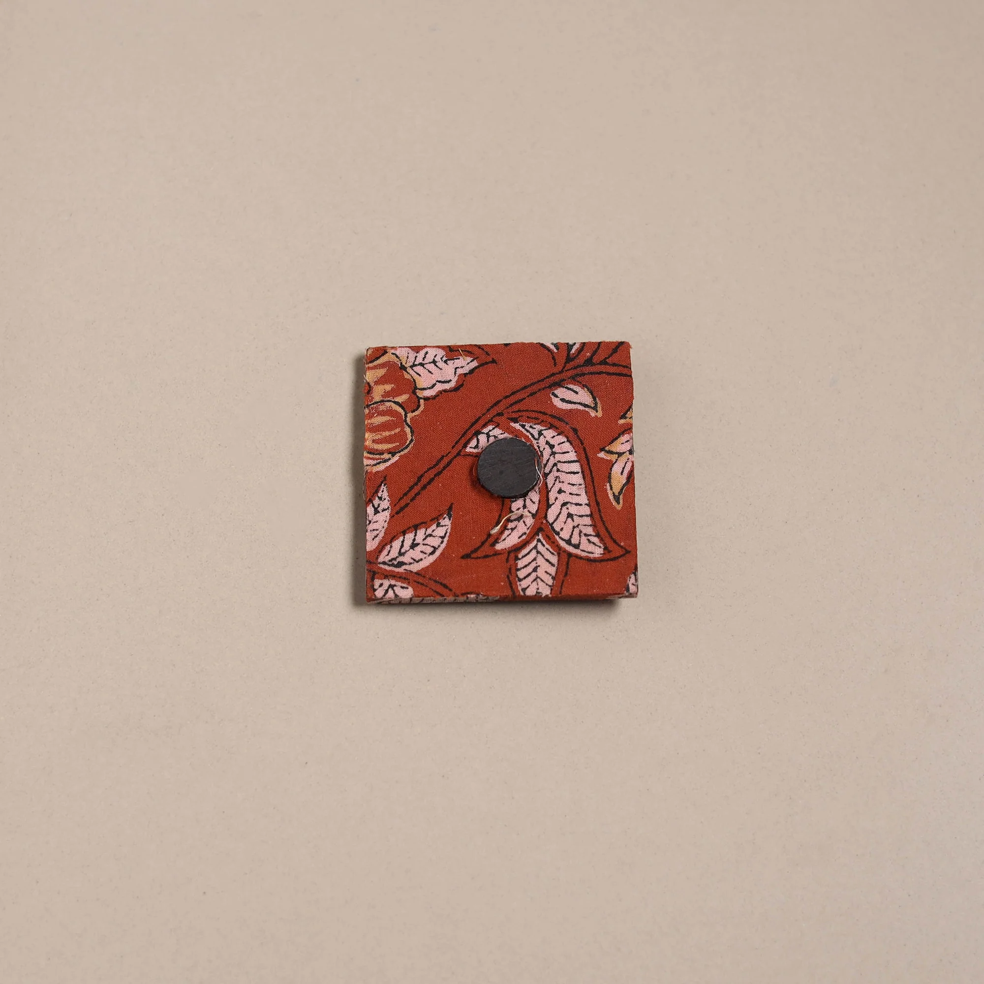 Orange - Mirror Work Handmade Fabart Jute Magnet 20 - Image 2