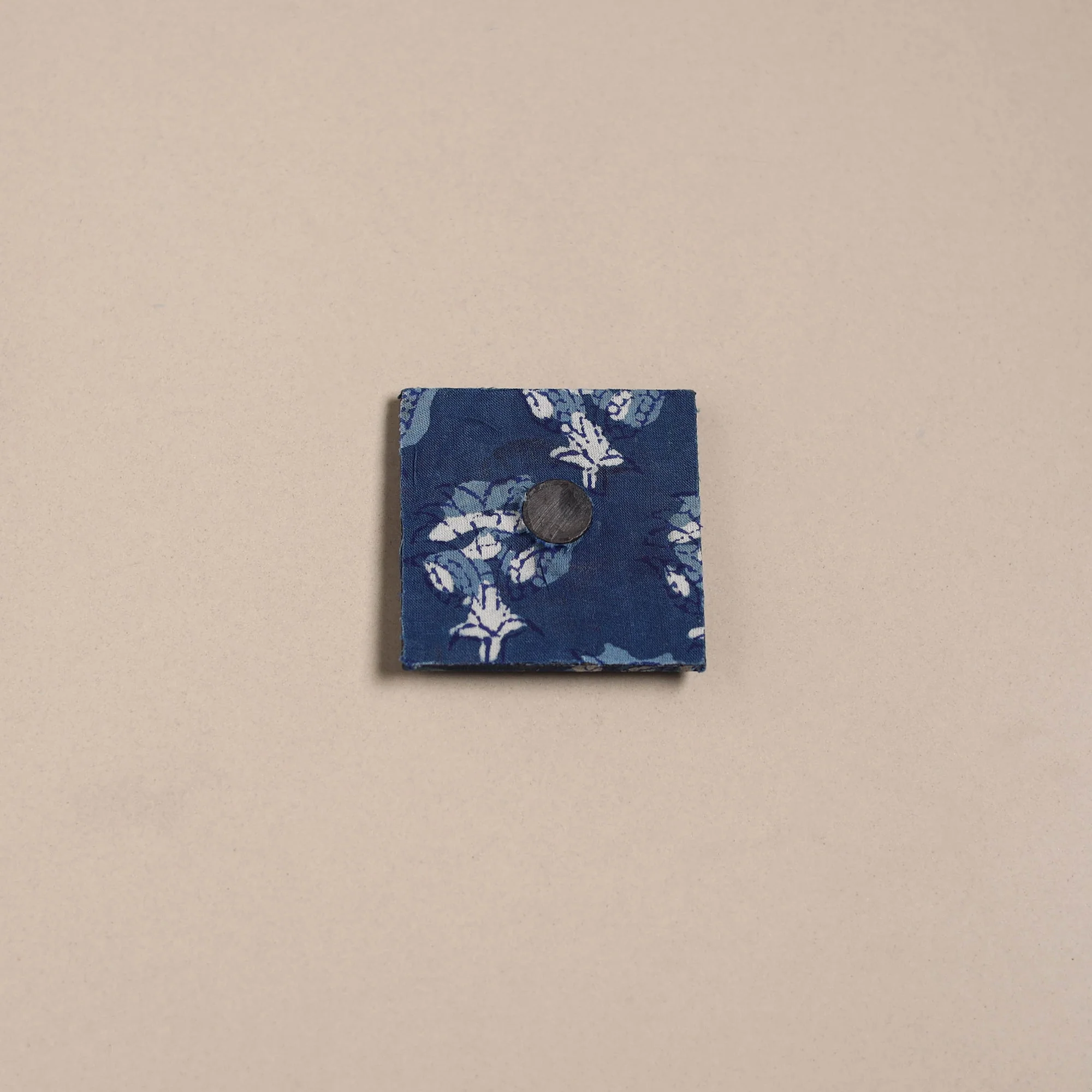 Blue - Mirror Work Handmade Fabart Jute Magnet 29 - Image 2