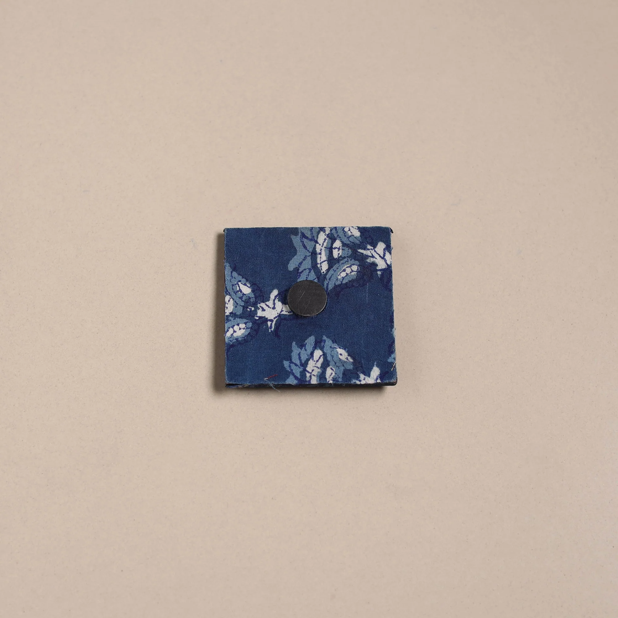 Blue - Mirror Work Handmade Fabart Jute Magnet 35 - Image 2