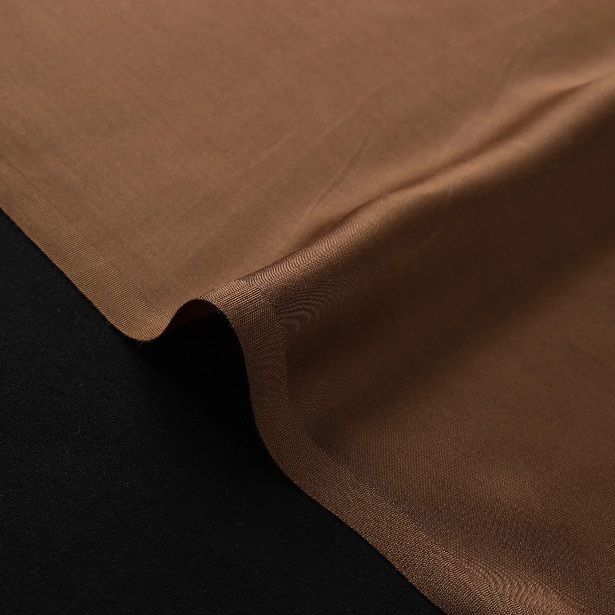 Brown - Modal Silk Plain Fabric 04 - Image 4