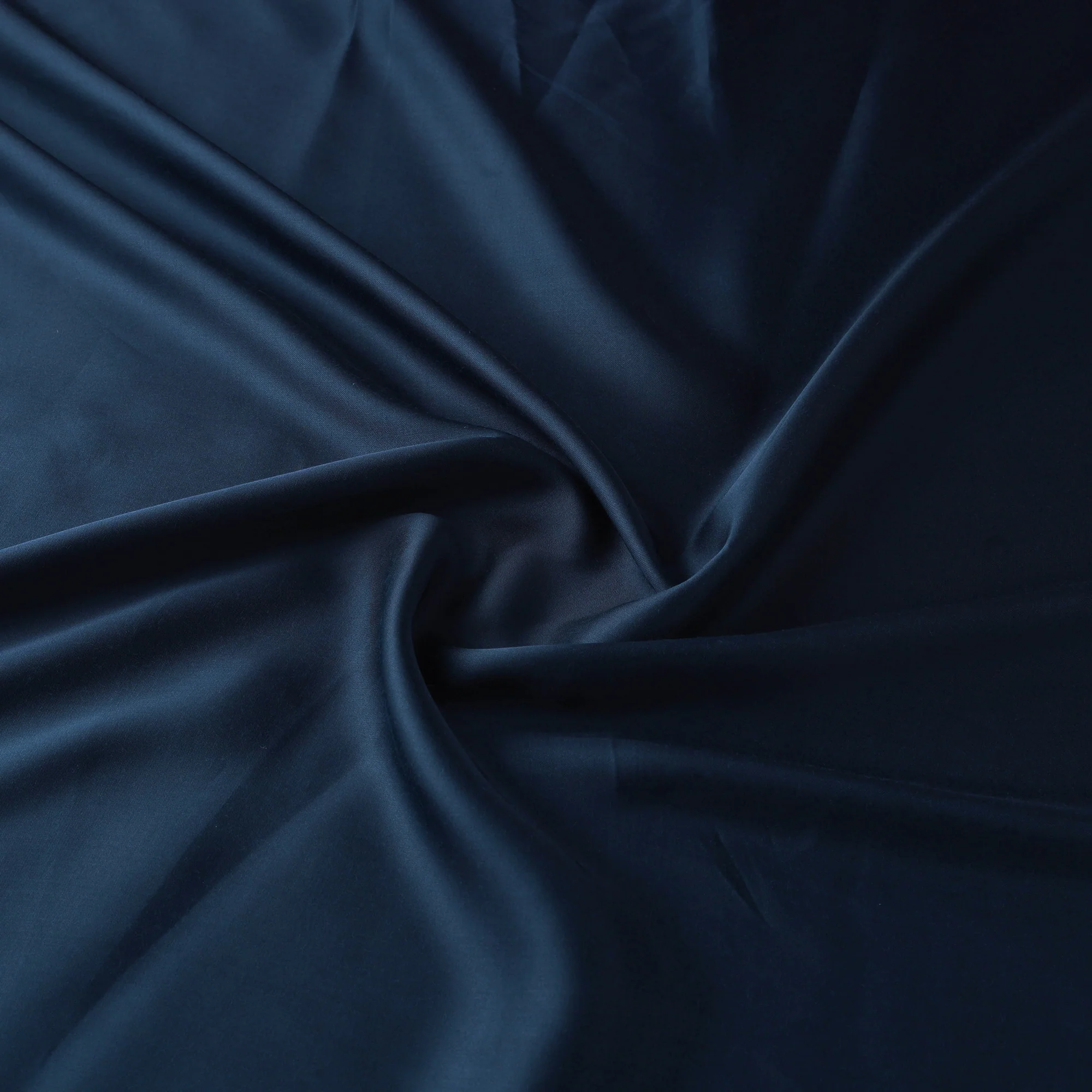 Blue - Modal Silk Plain Fabric 09 - Image 3
