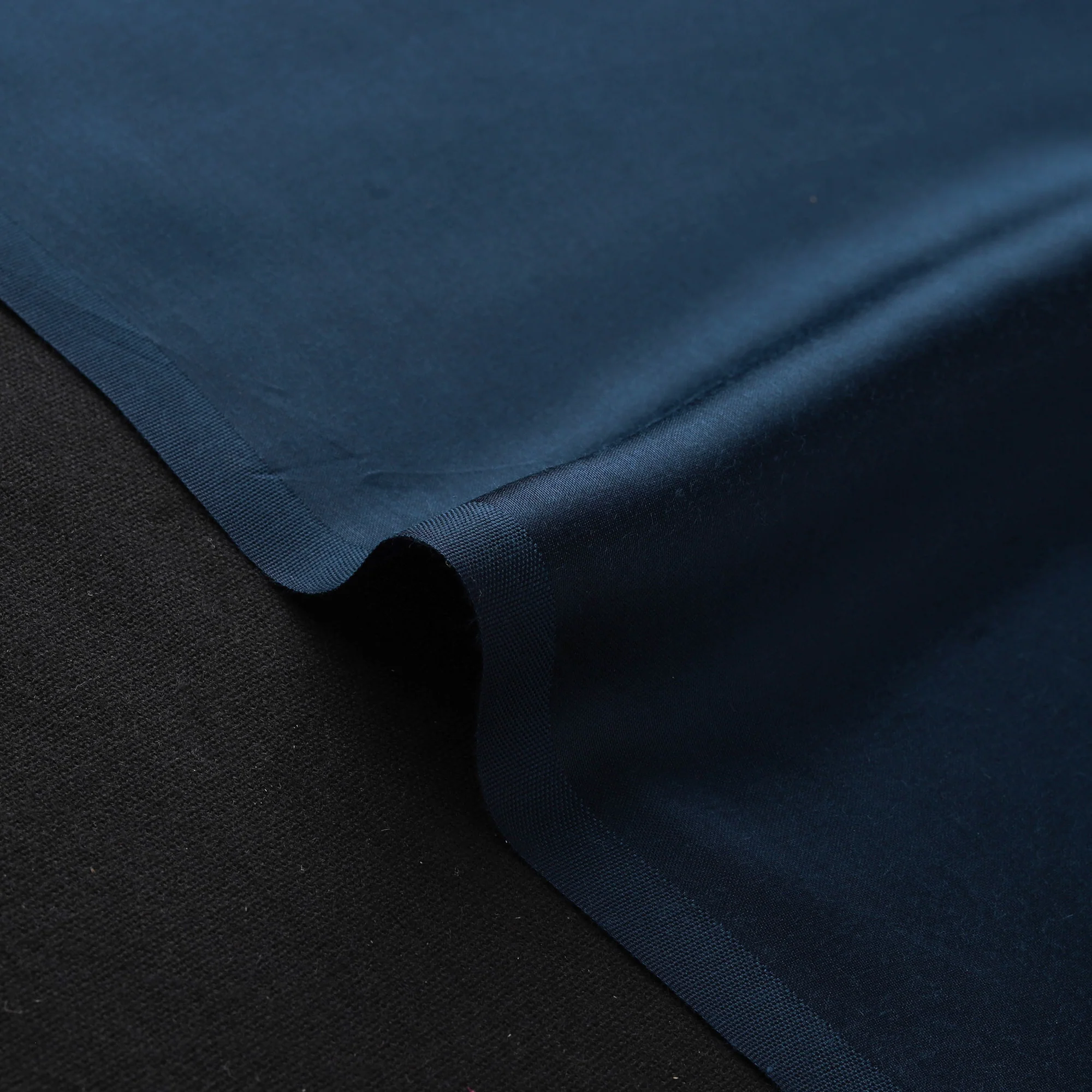 Blue - Modal Silk Plain Fabric 09 - Image 4