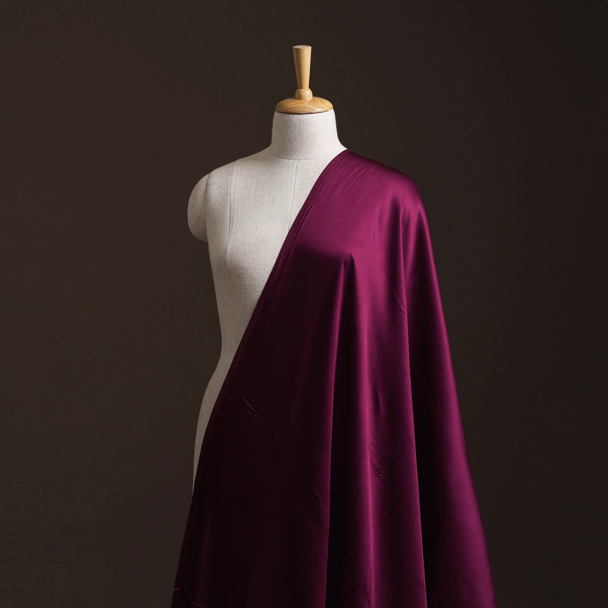 Purple - Modal Silk Plain Fabric 15