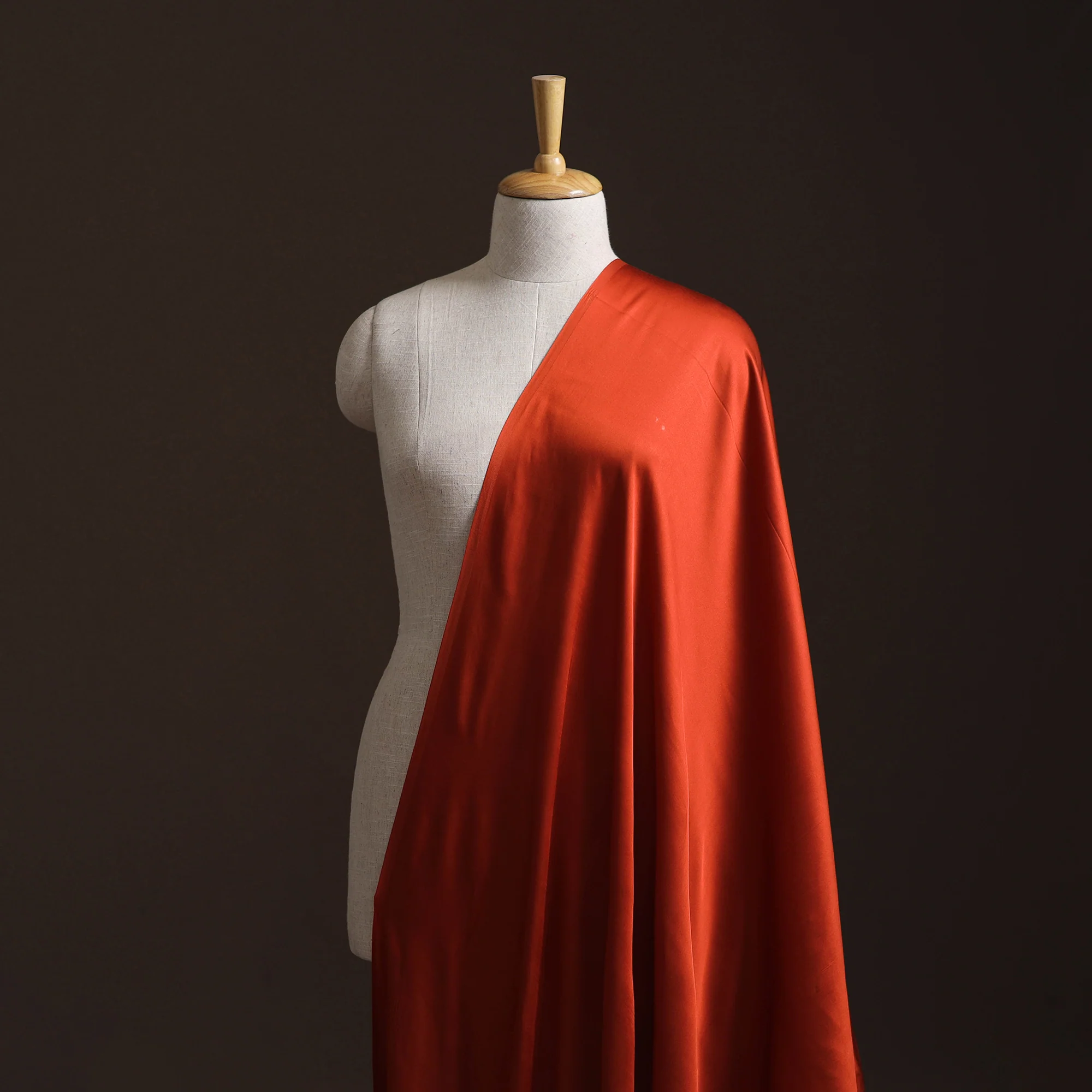 Orange - Modal Silk Plain Fabric 17