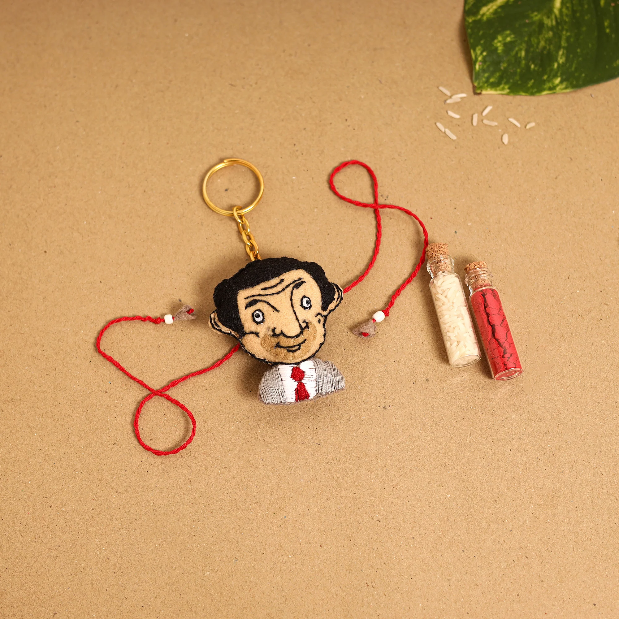 Mr. Bean - Hand Embroidered Felt Rakhi for Kids 18 - Image 2