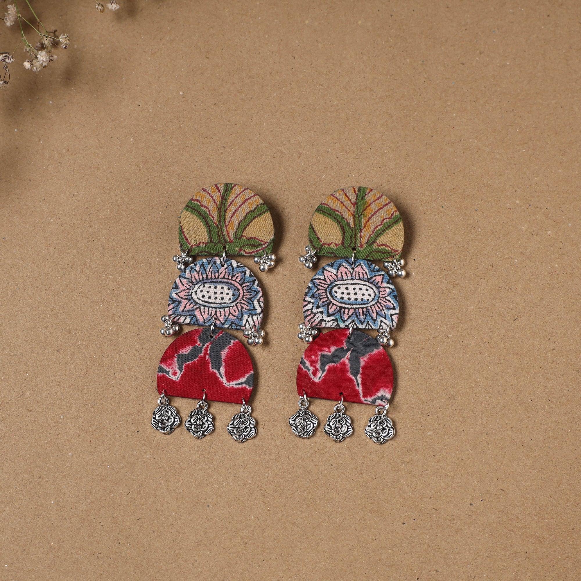 Multicolor - Naimat Ghungroo Work Fabart Handmade Earrings