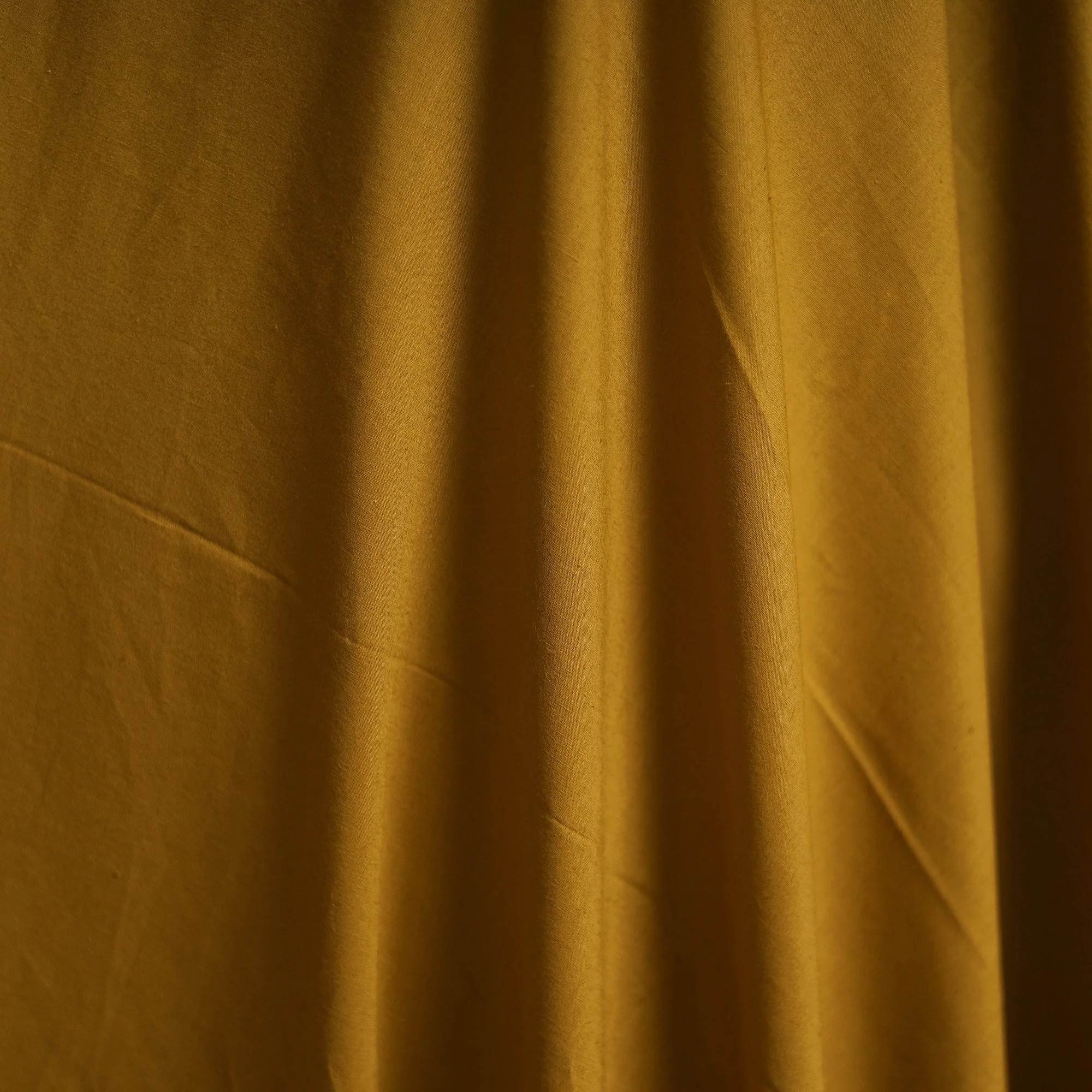 Yellow - Natural Dyed Cotton Plain Fabric 01 - Image 3