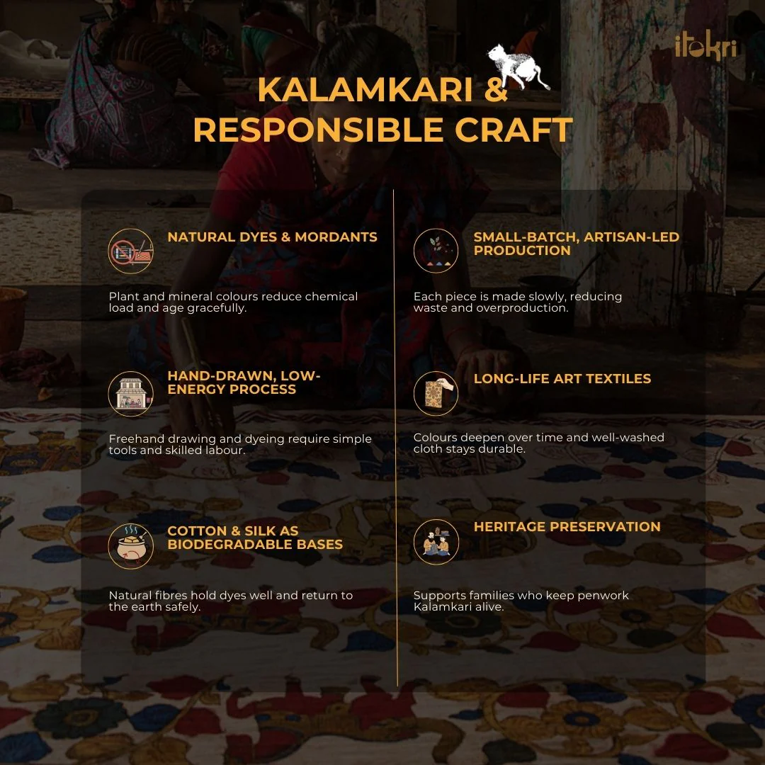 Multicolor - Natural Dyed Handpainted Kalamkari Bangle SO2 (Size - 2-8) 30 - Image 4