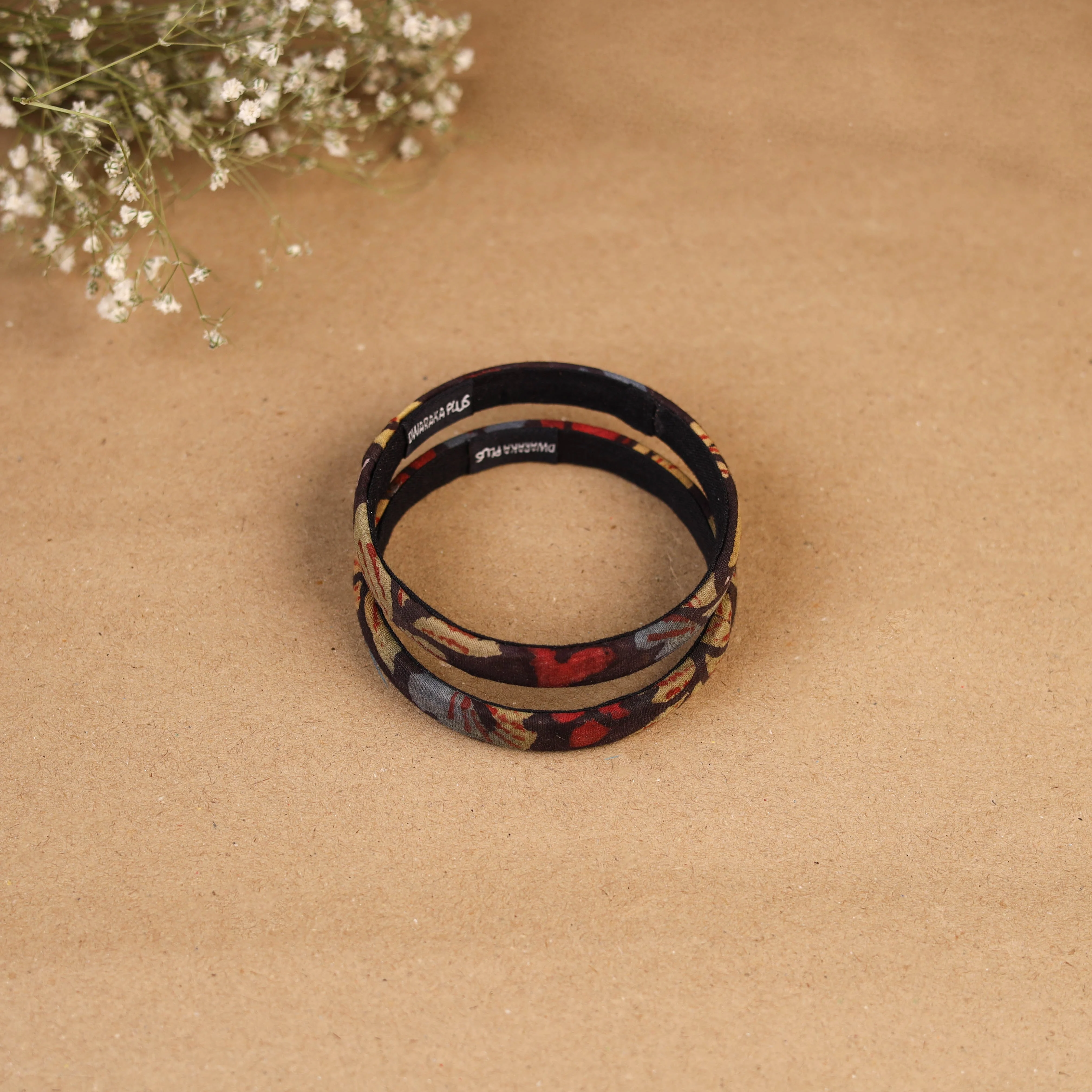 Multicolor - Natural Dyed Handpainted Kalamkari Bangle SO2 (Size - 2-8) 39 - Image 2
