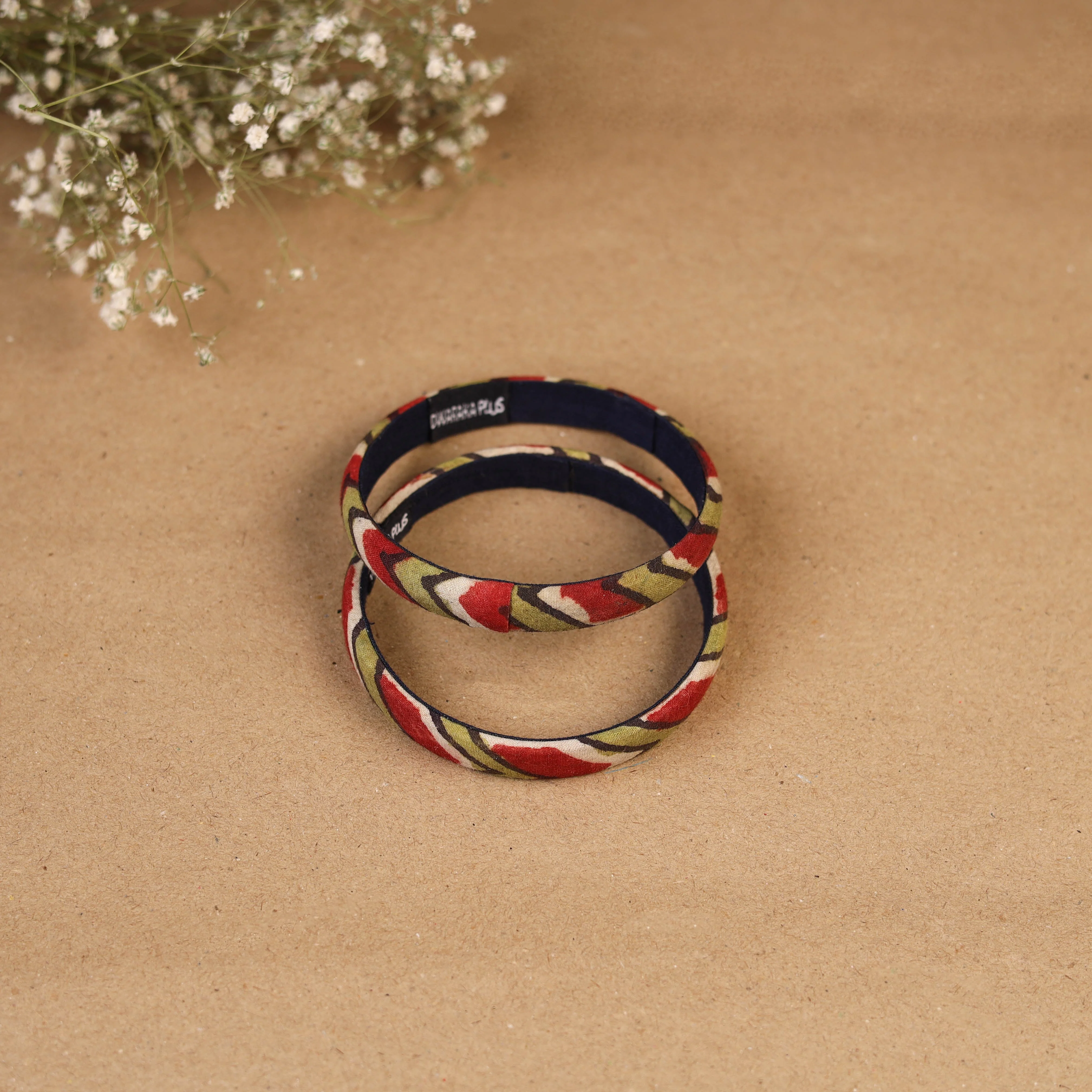 Multicolor - Natural Dyed Handpainted Kalamkari Bangle SO2 (Size - 2-8) 62 - Image 2