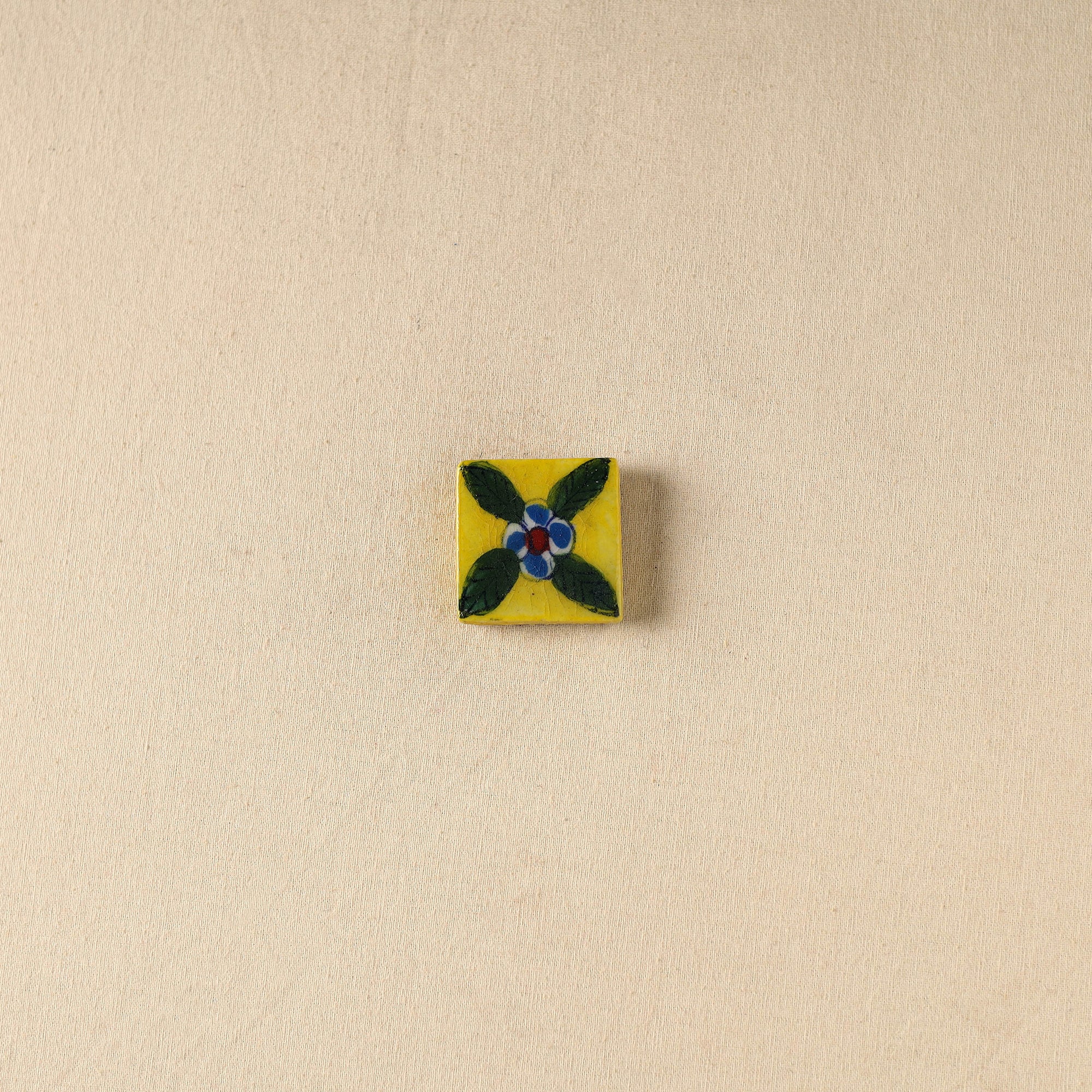 Yellow - Original Blue Pottery Ceramic Fridge Magnet 46