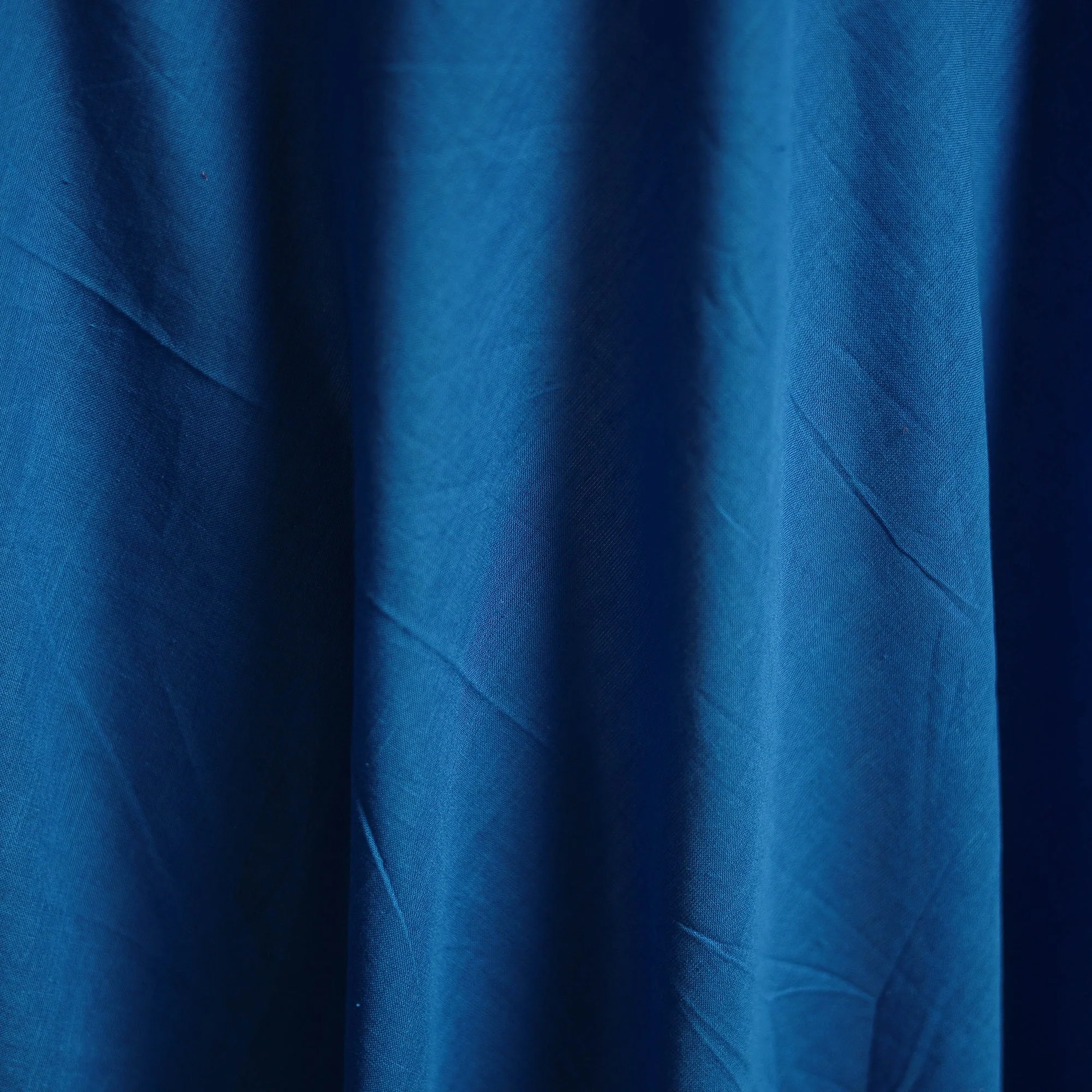 Blue - Plain Cotton Fabric 23 - Image 3