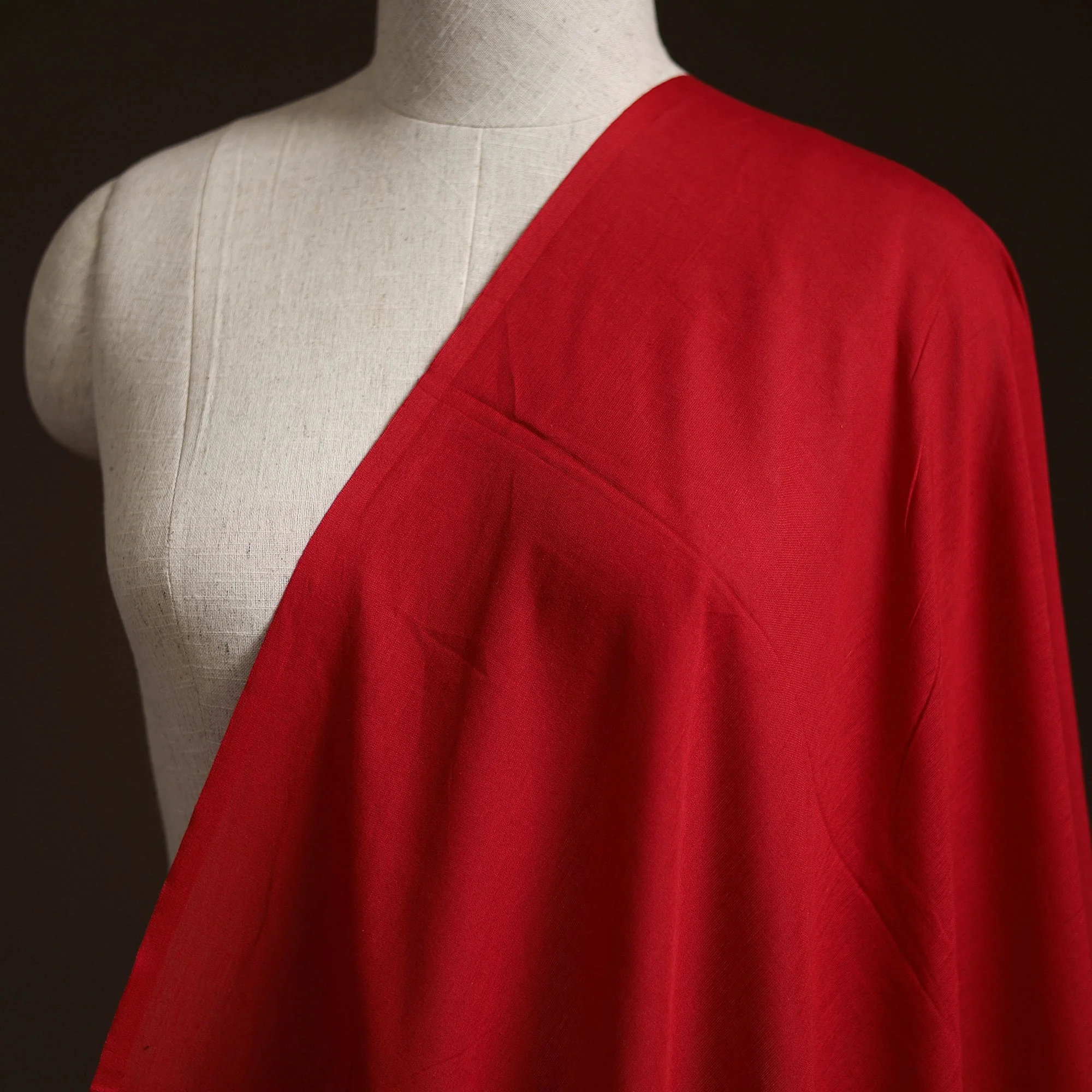 Red - Plain Cotton Fabric 24 - Image 2