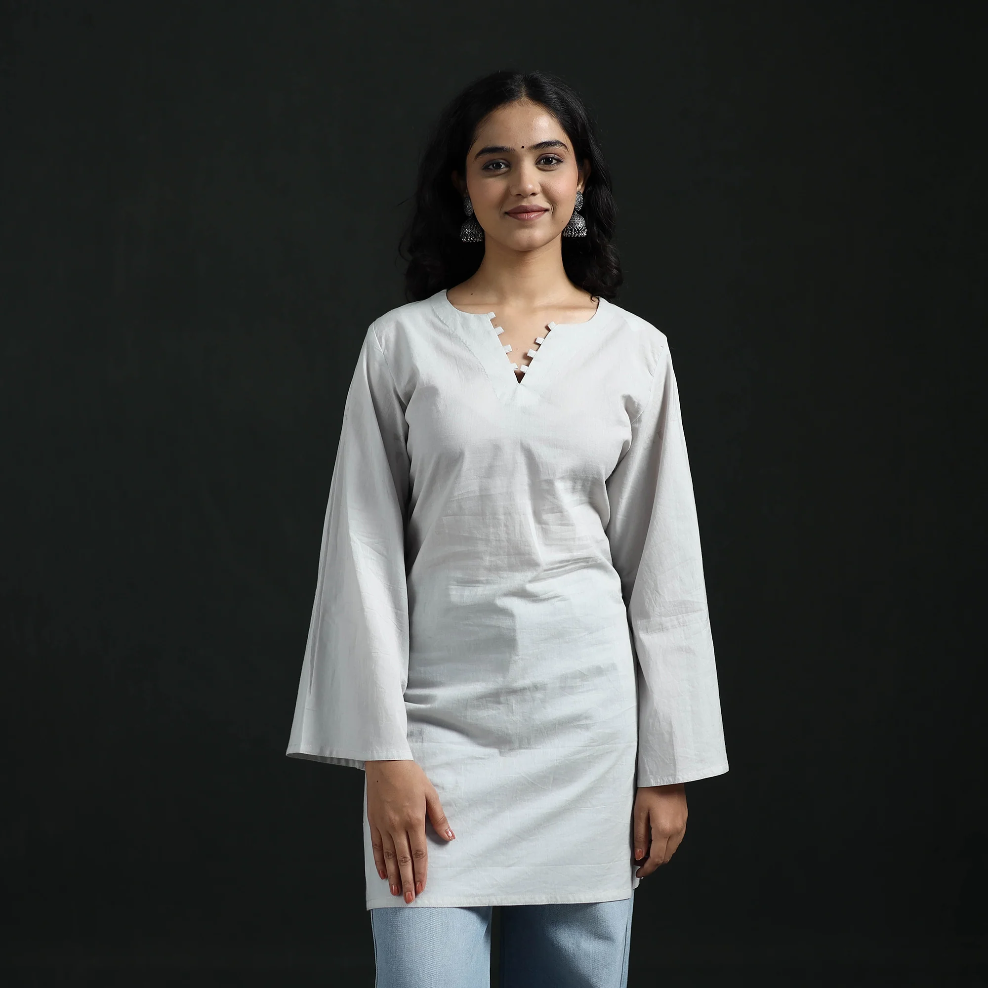 Plain Cotton Short Kurta for Women 14
