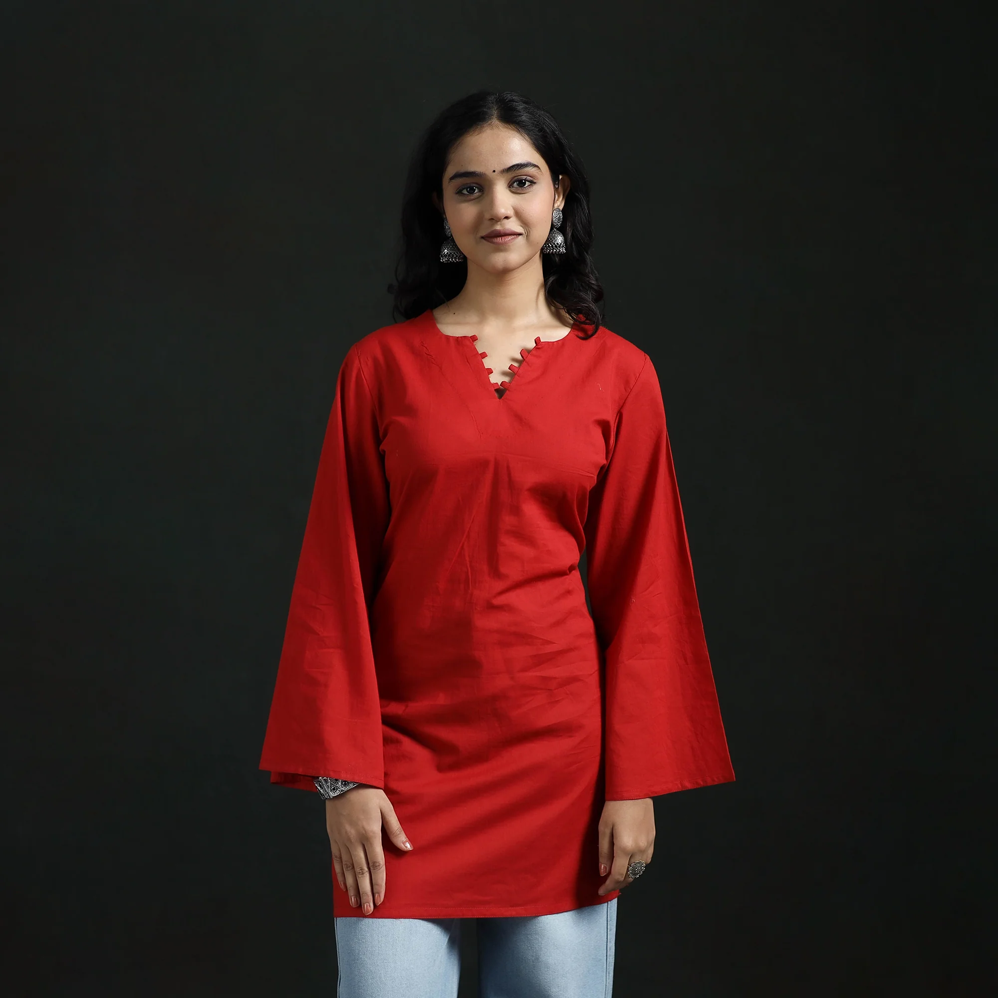 Plain Cotton Short Kurta for Women 15