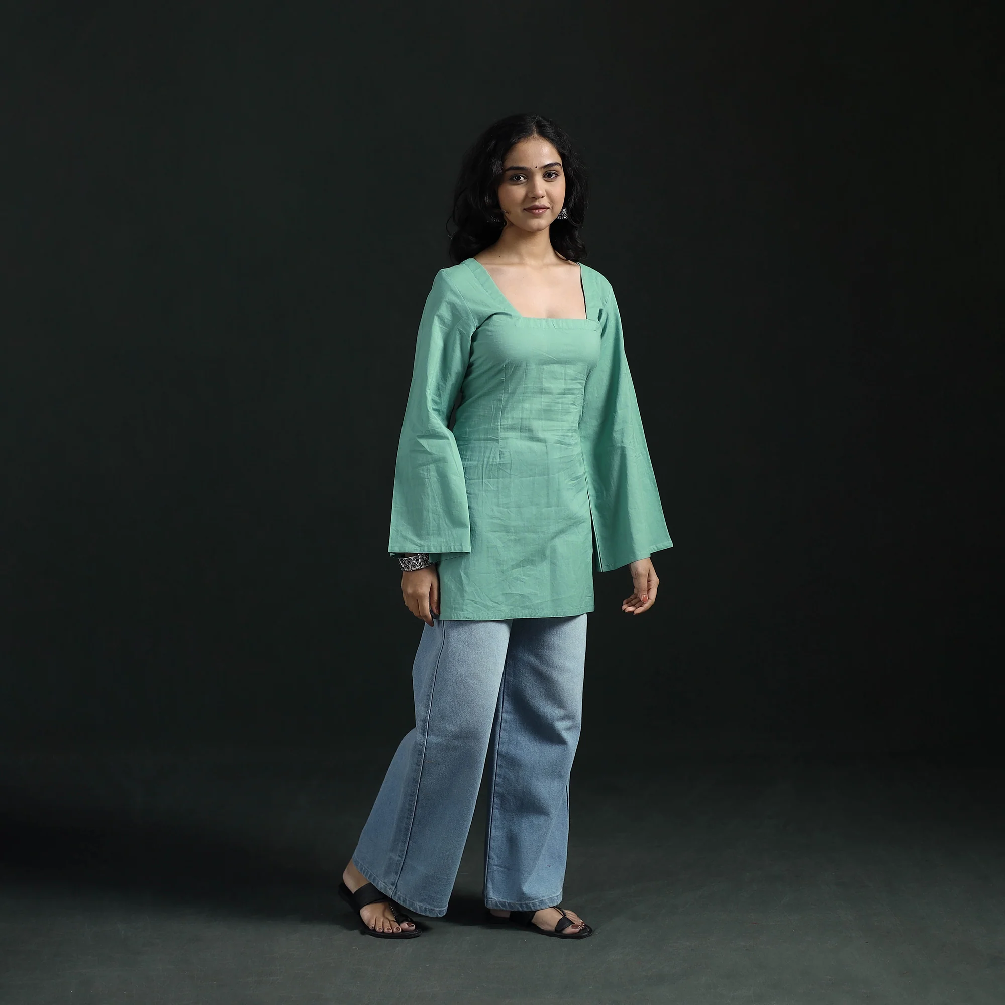 Plain Cotton Short Kurta for Women 17 - Image 2