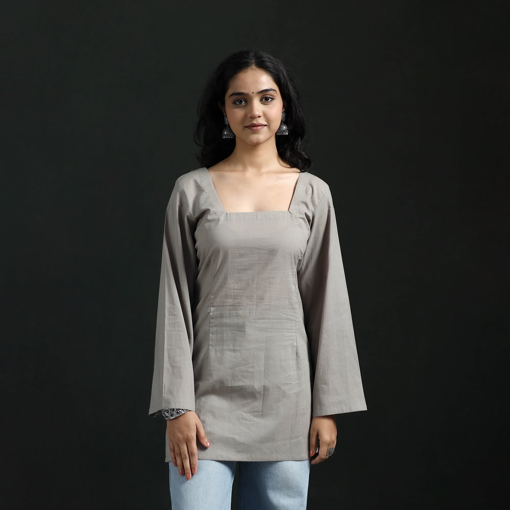 Plain Cotton Short Kurta for Women 19