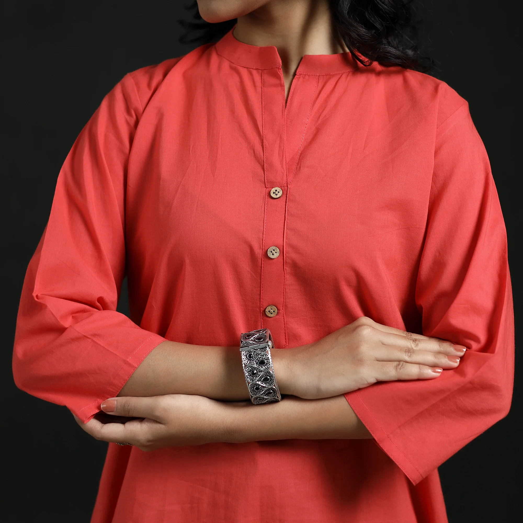Plain Cotton Short Kurta for Women 26 - Image 5