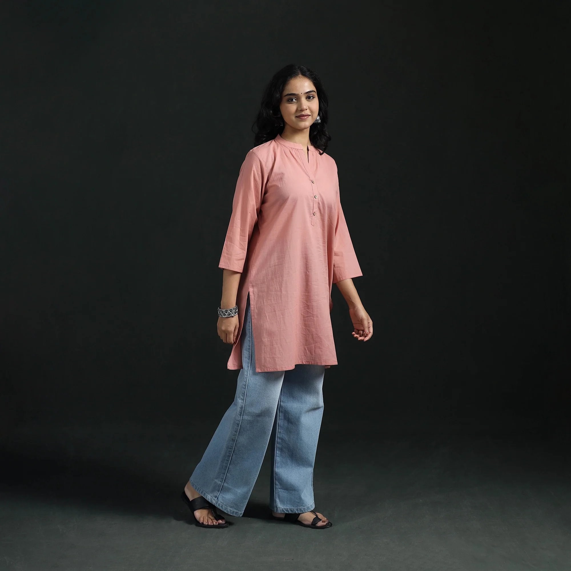 Plain Cotton Short Kurta for Women 27 - Image 2