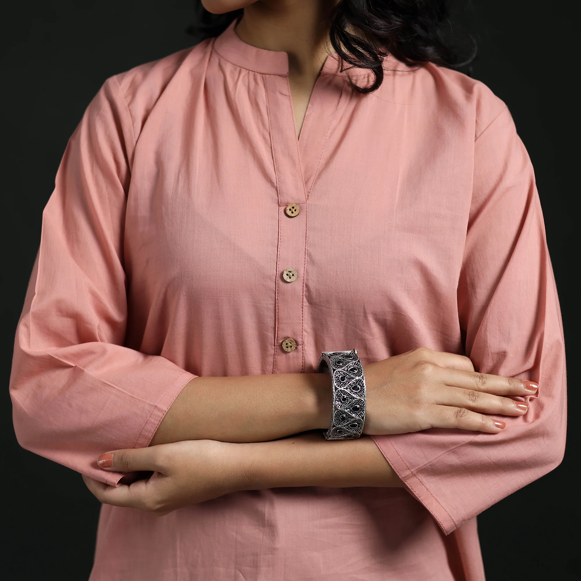 Plain Cotton Short Kurta for Women 27 - Image 5