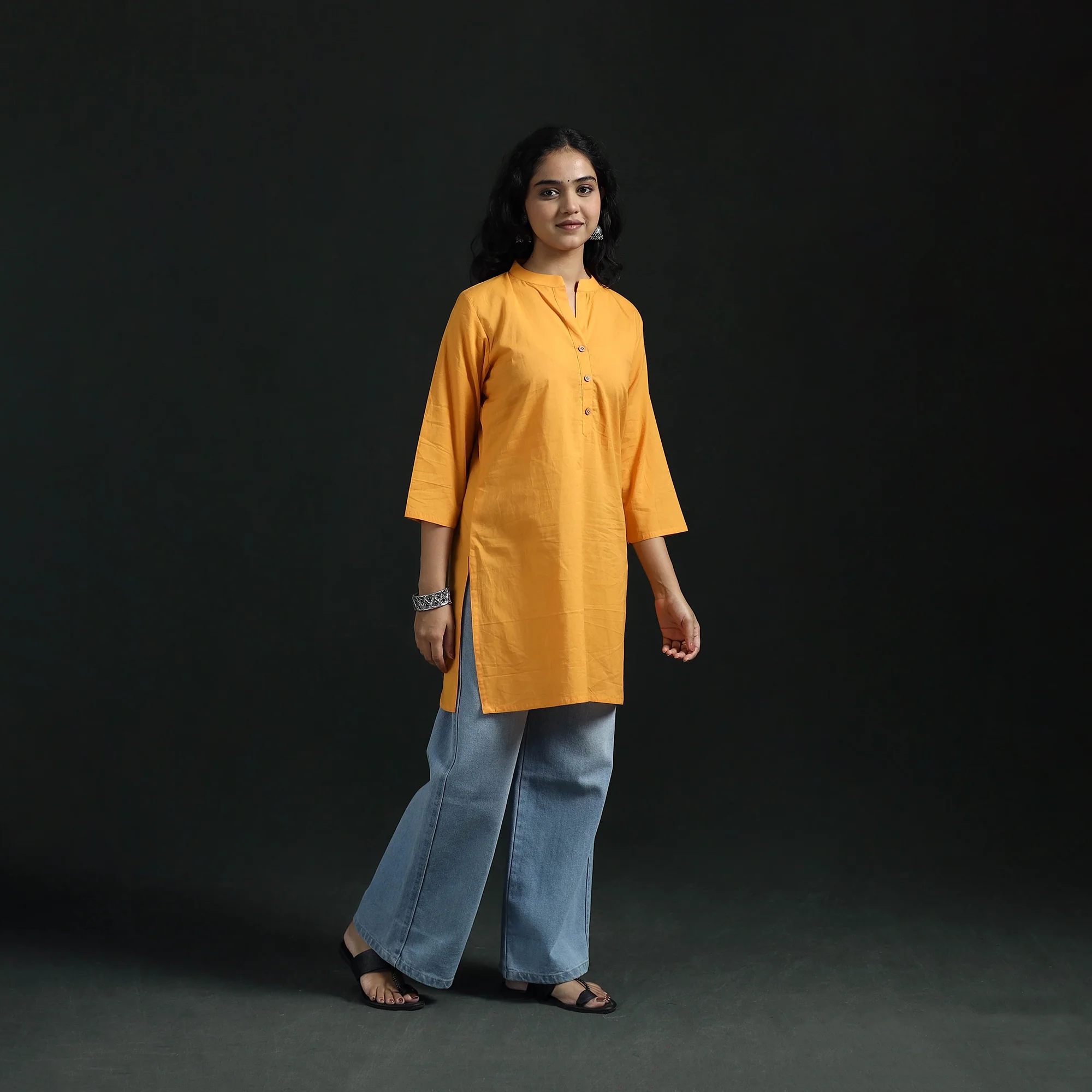 Plain Cotton Short Kurta for Women 28 - Image 2