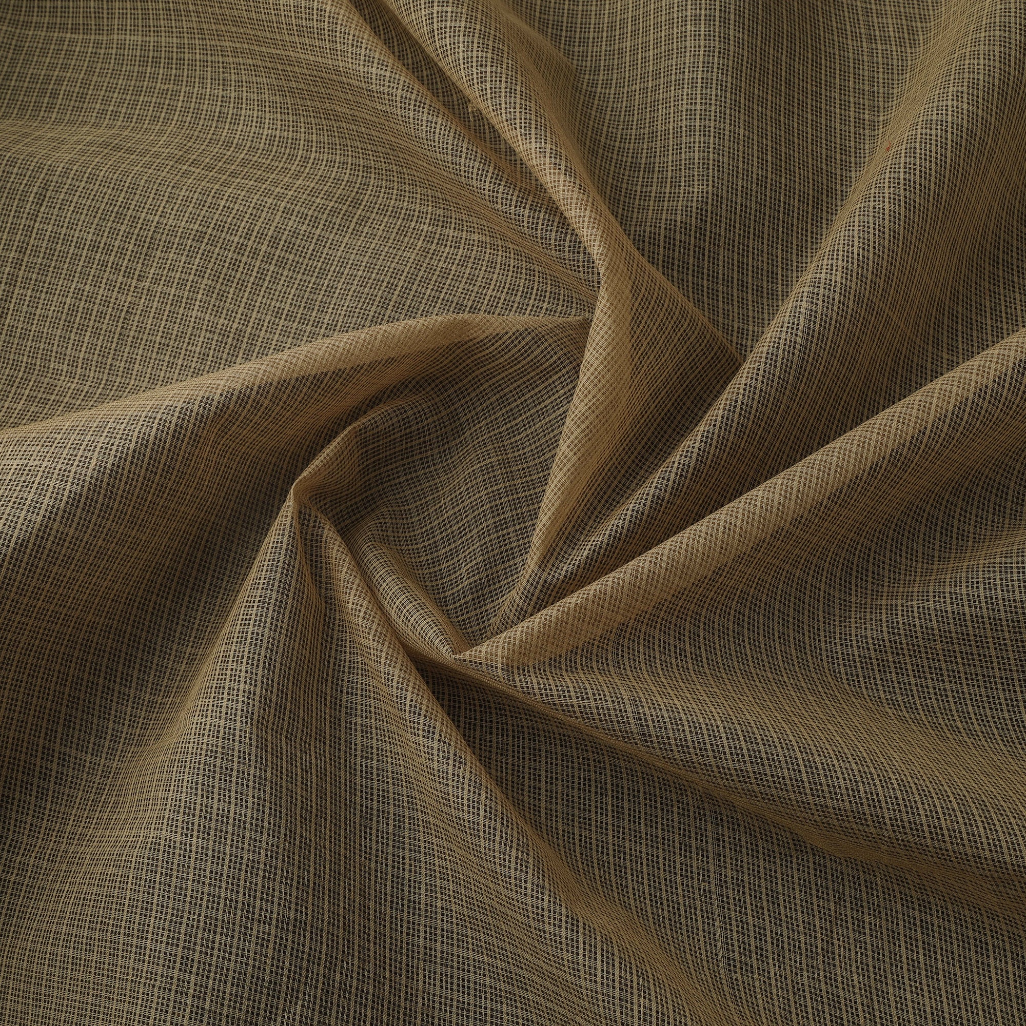 Brown - Plain Kota Doria Cotton Fabric 04 - Image 3
