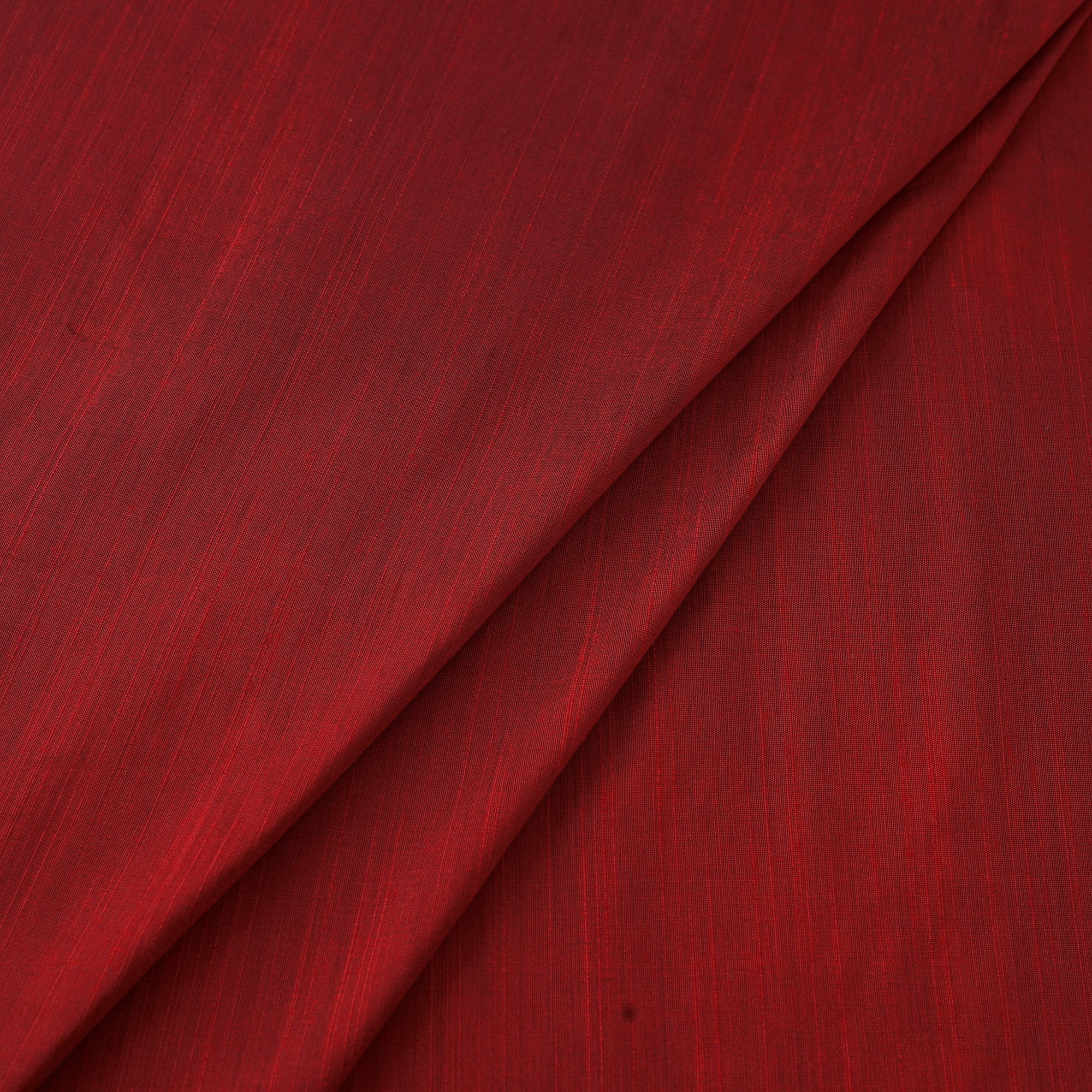 Red - Slub Silk Plain Fabric 10 - Image 2