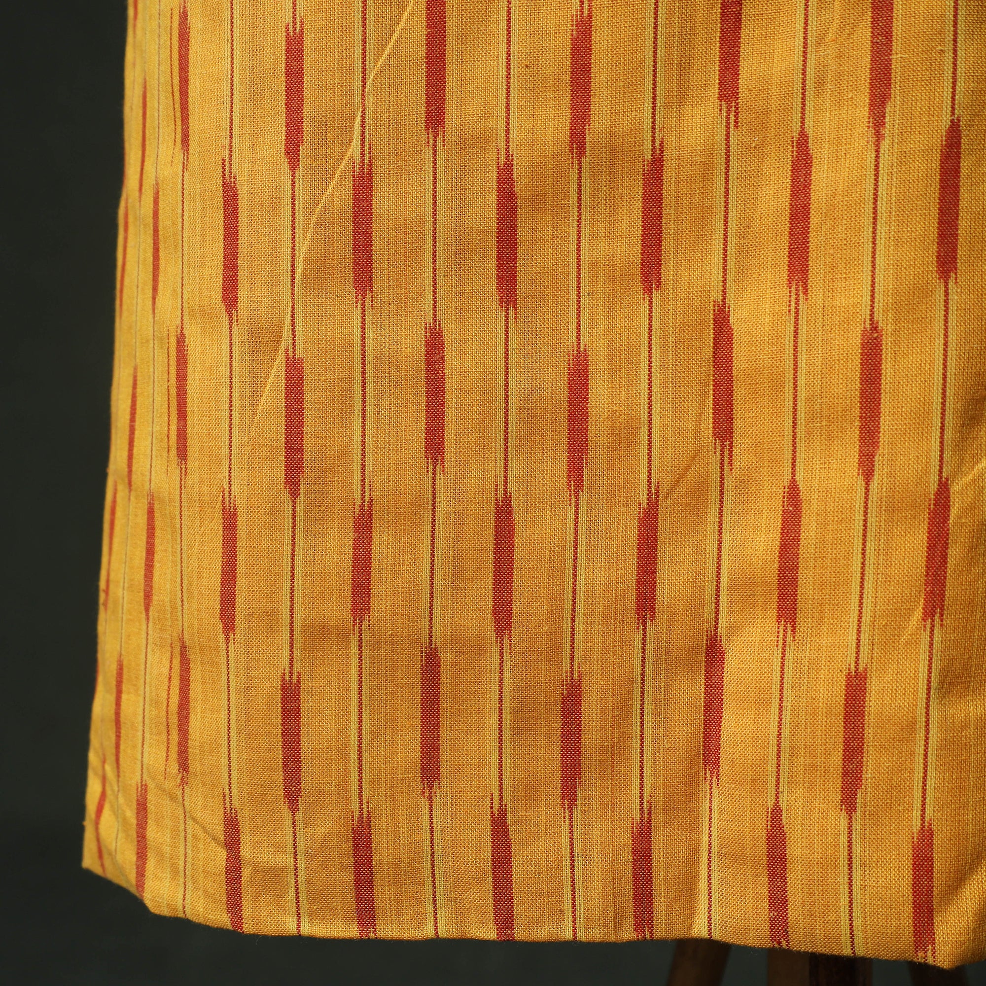 Pochampally Ikat Weave Cotton 2pc Unstitched Dress Material Kurta Set 17 - Image 5