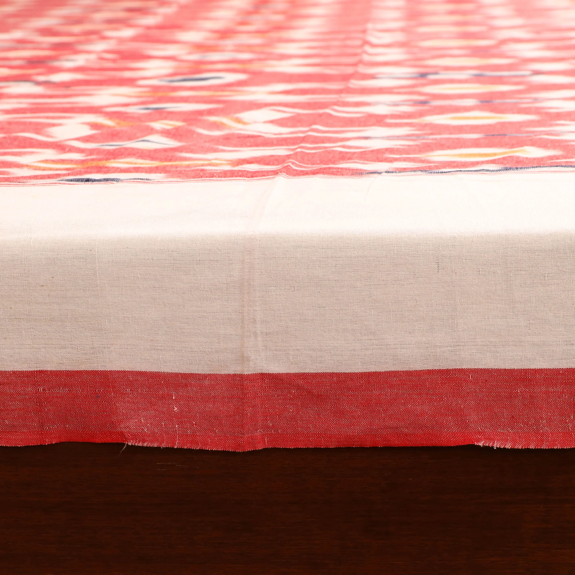 Pochampally Ikat Weave Cotton Double Bedsheet Set (108 x 90 in) 29 - Image 4