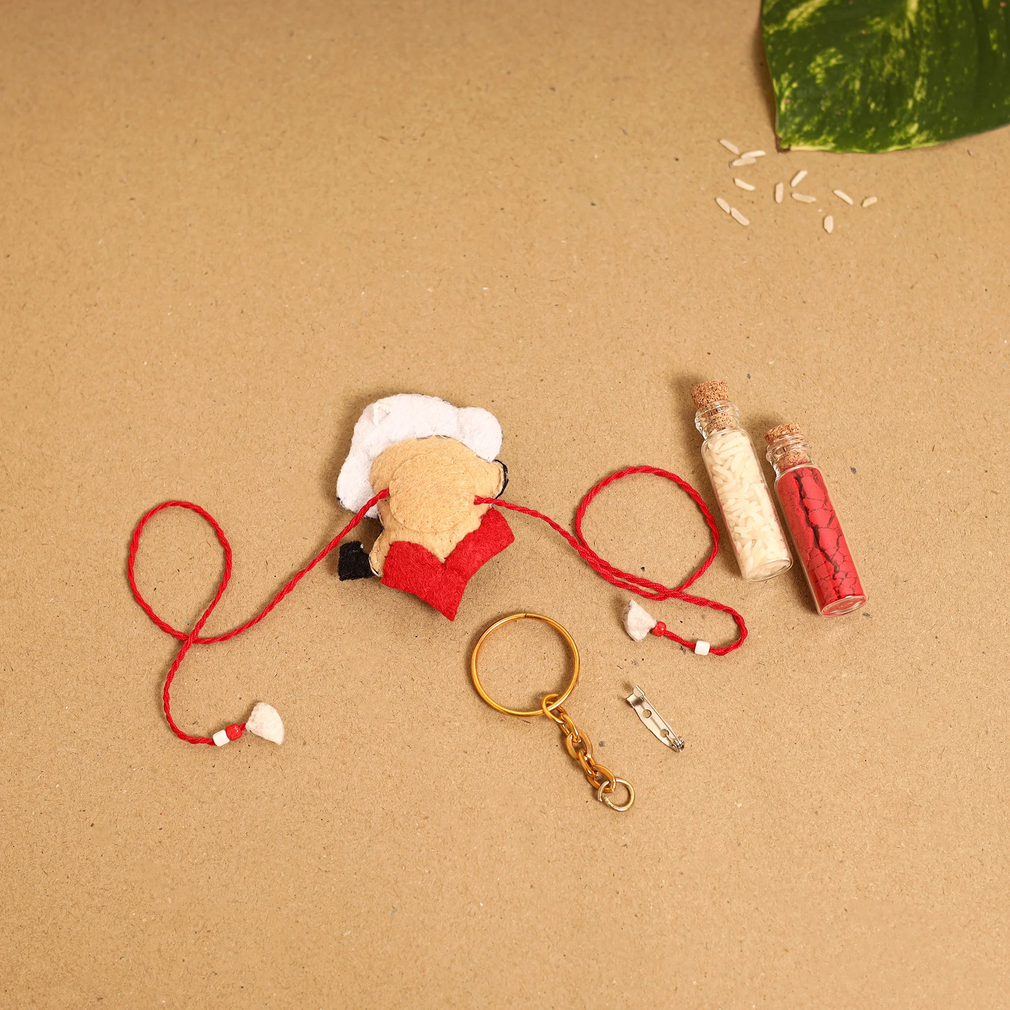 Popeye & Olive - Hand Embroidered Felt Rakhi & Lumba Set 19 - Image 5