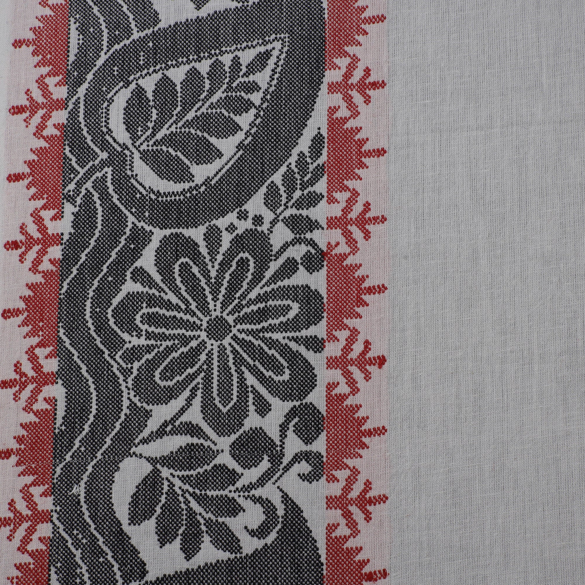 White - Prewashed Cotton Jacquard Fabric 02 - Image 4