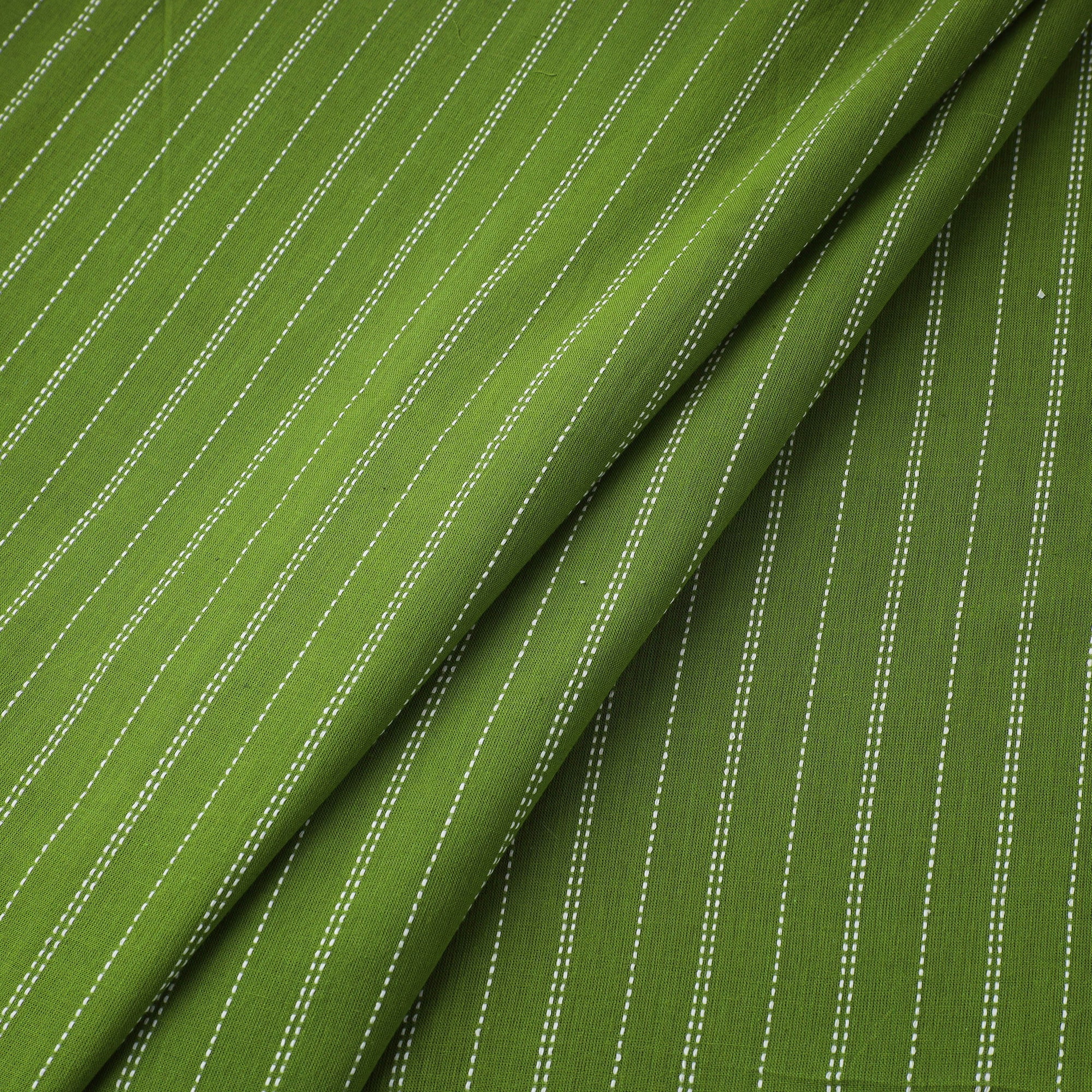 Green - Prewashed Cotton Jacquard Fabric 07 - Image 2