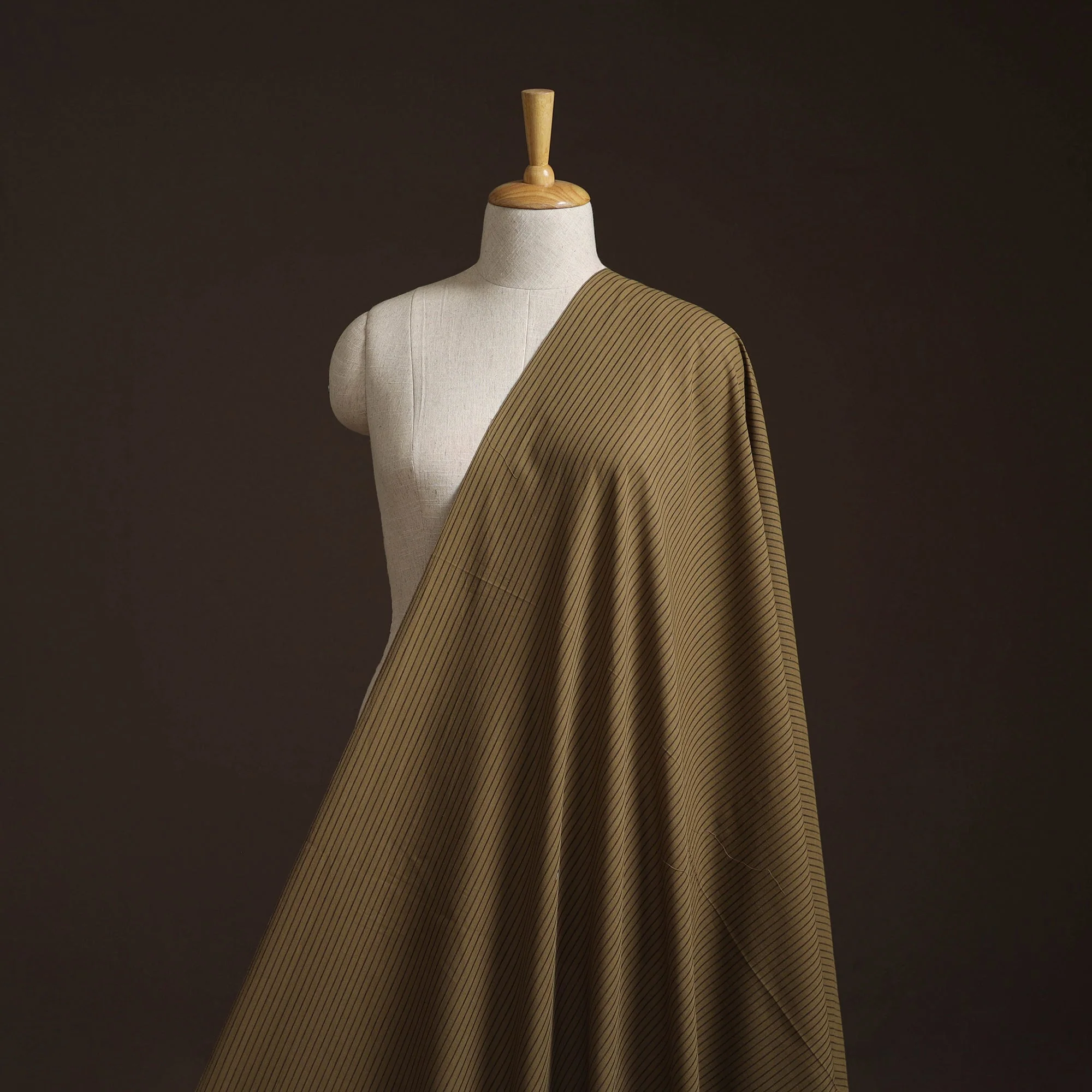 Brown - Prewashed Cotton Jacquard Fabric 08