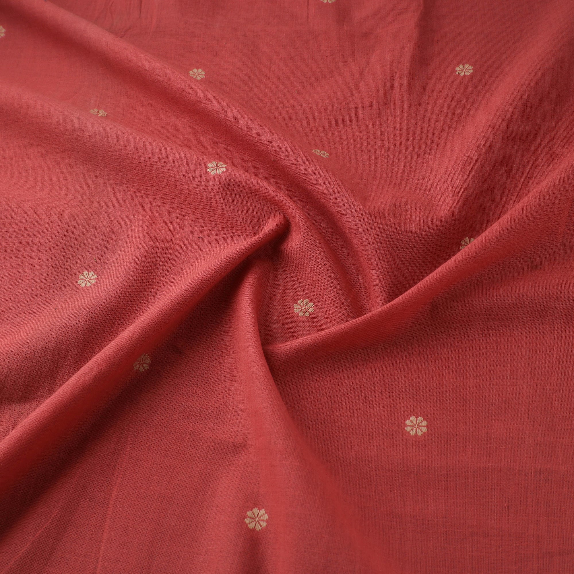 Pink- Prewashed Cotton Jacquard Fabric 08 - Image 3
