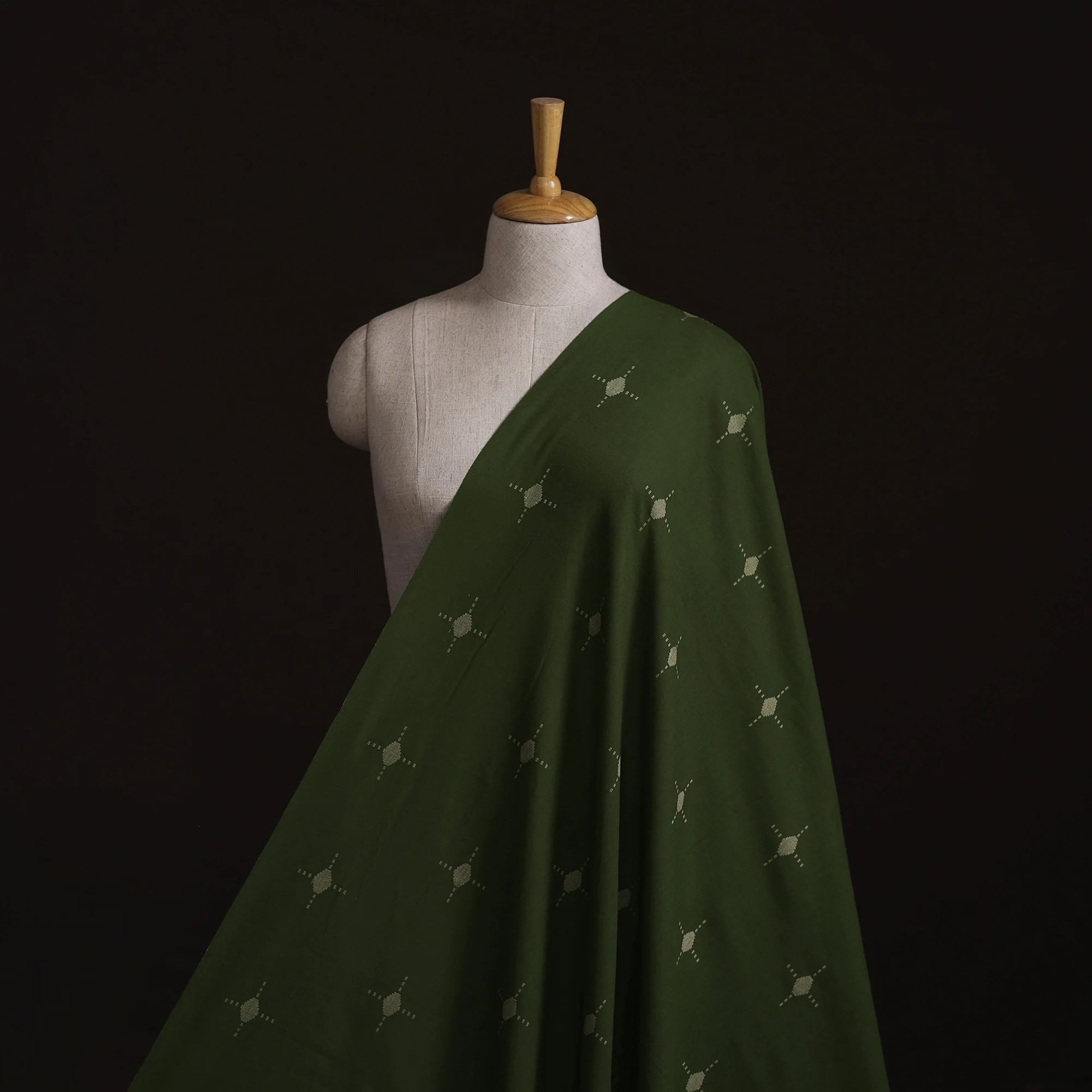 Green - Prewashed Cotton Jacquard Fabric 09
