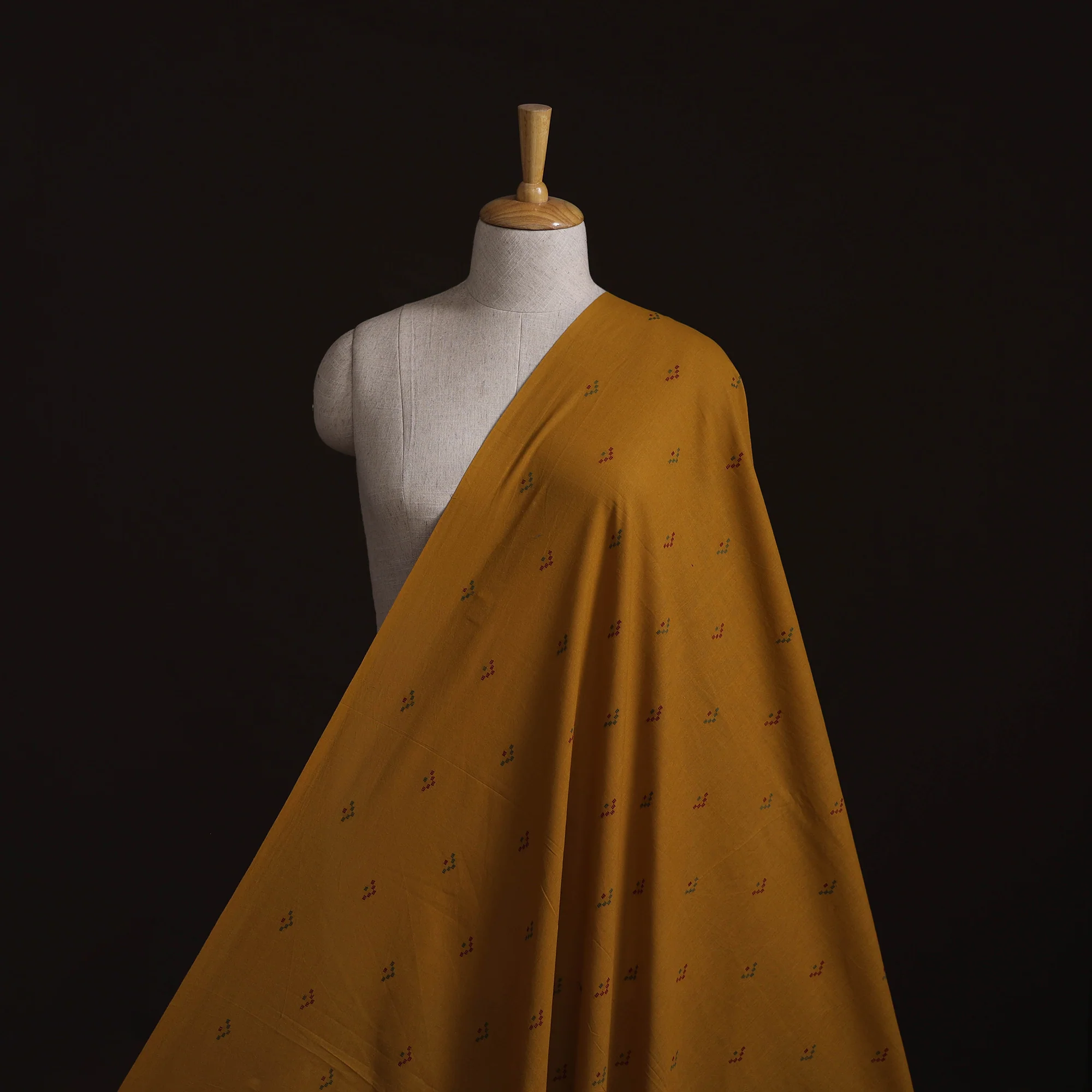 Yellow - Prewashed Cotton Jacquard Fabric 10