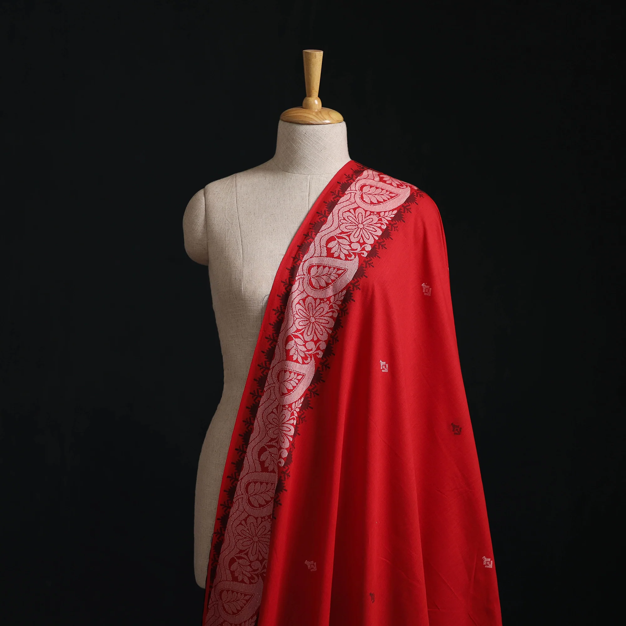 Red - Prewashed Cotton Jacquard Fabric 10