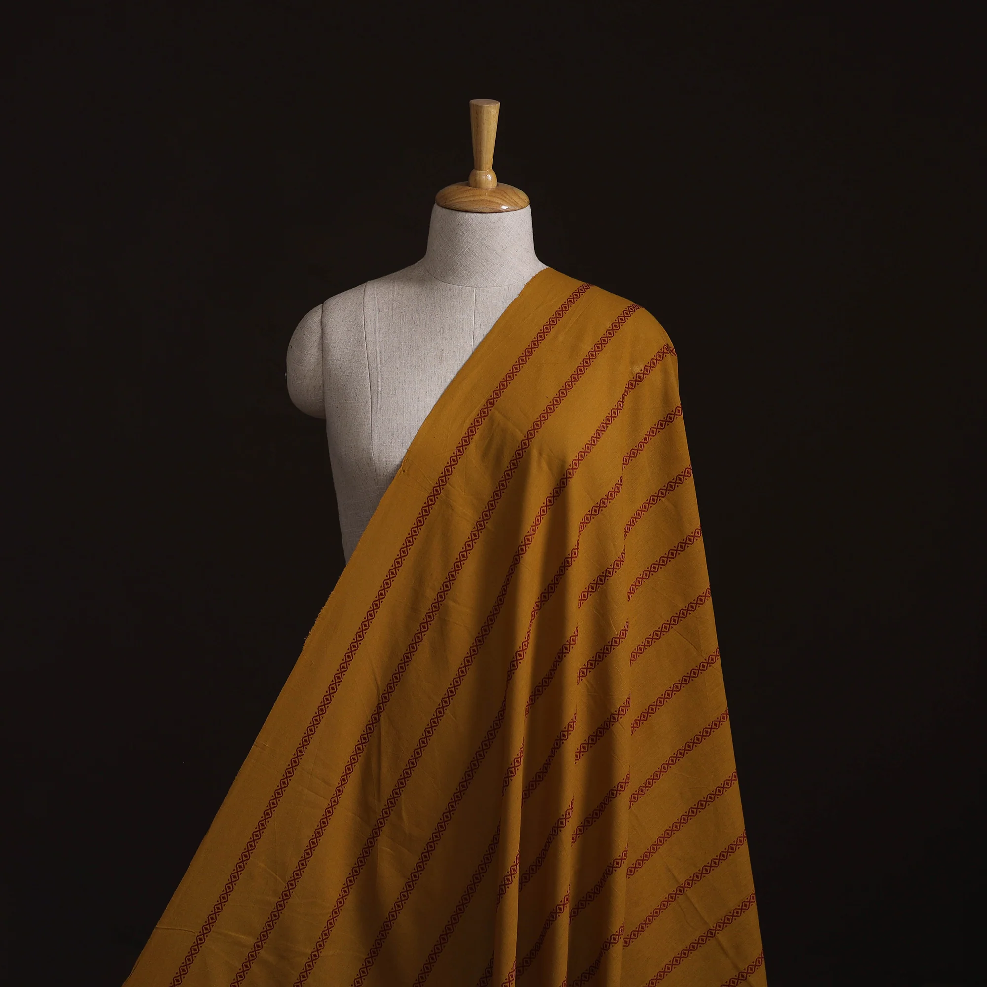 Yellow - Prewashed Cotton Jacquard Fabric 12
