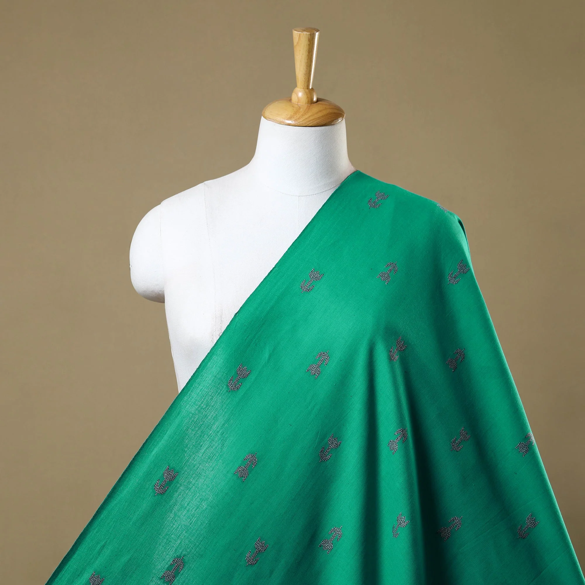 Green - Prewashed Cotton Jacquard Fabric 13
