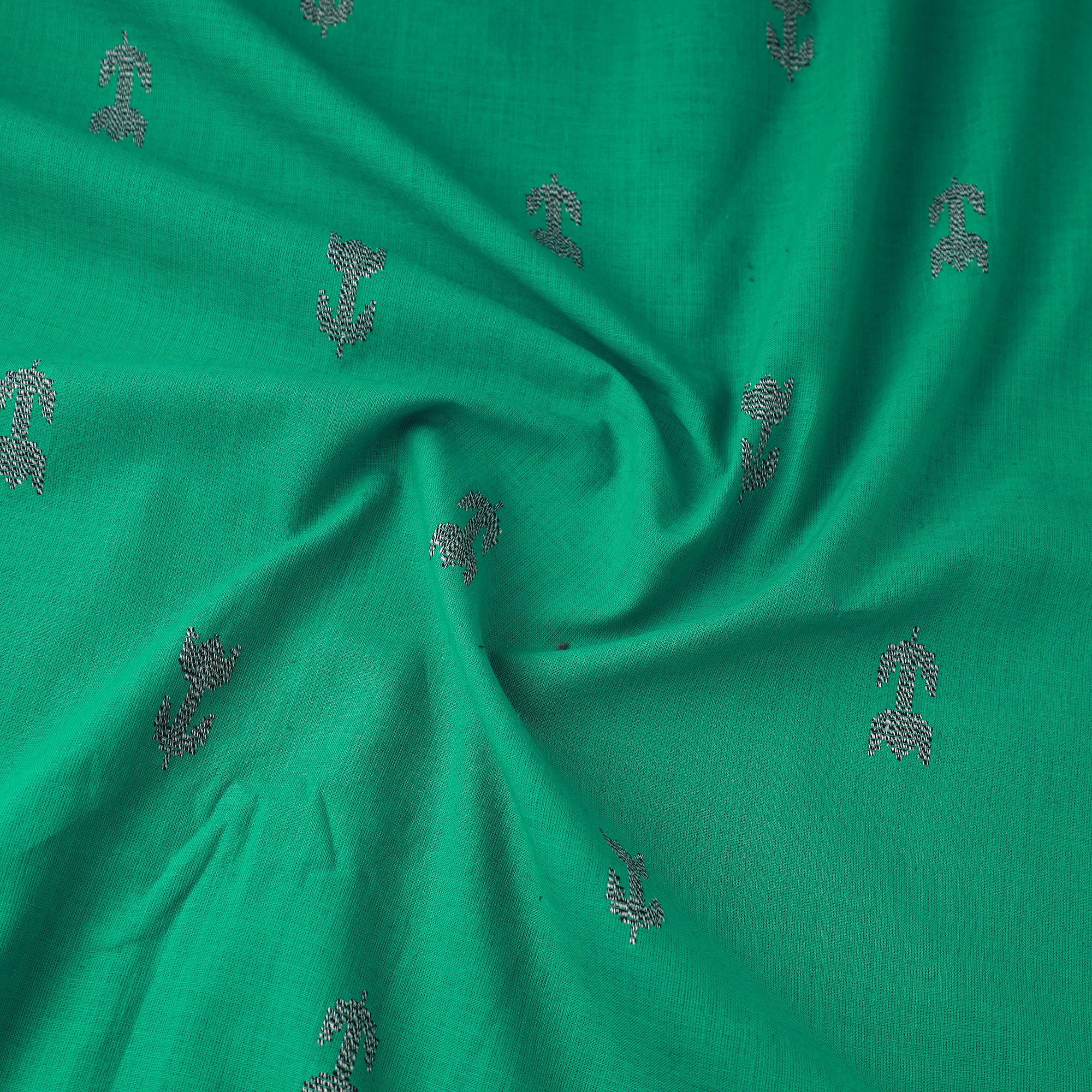 Green - Prewashed Cotton Jacquard Fabric 13 - Image 3