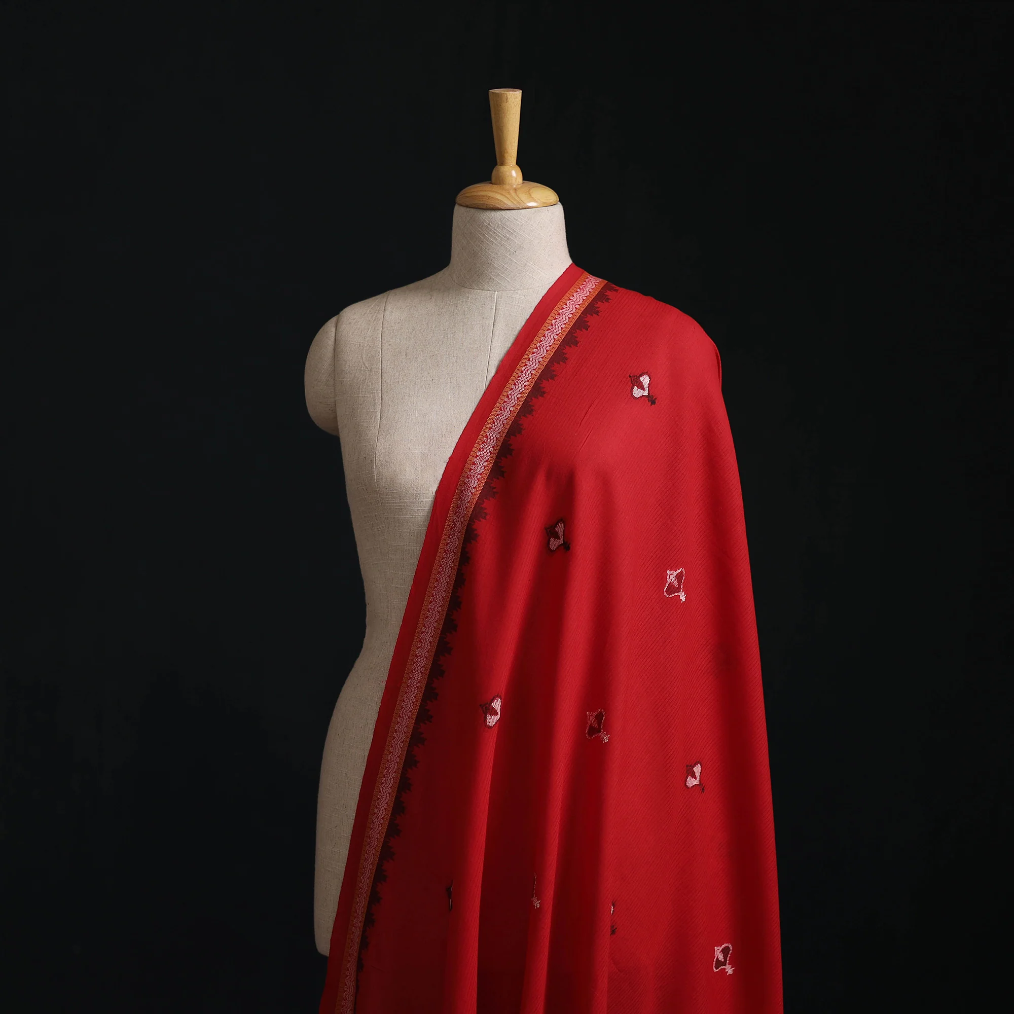 Red - Prewashed Cotton Jacquard Fabric 13