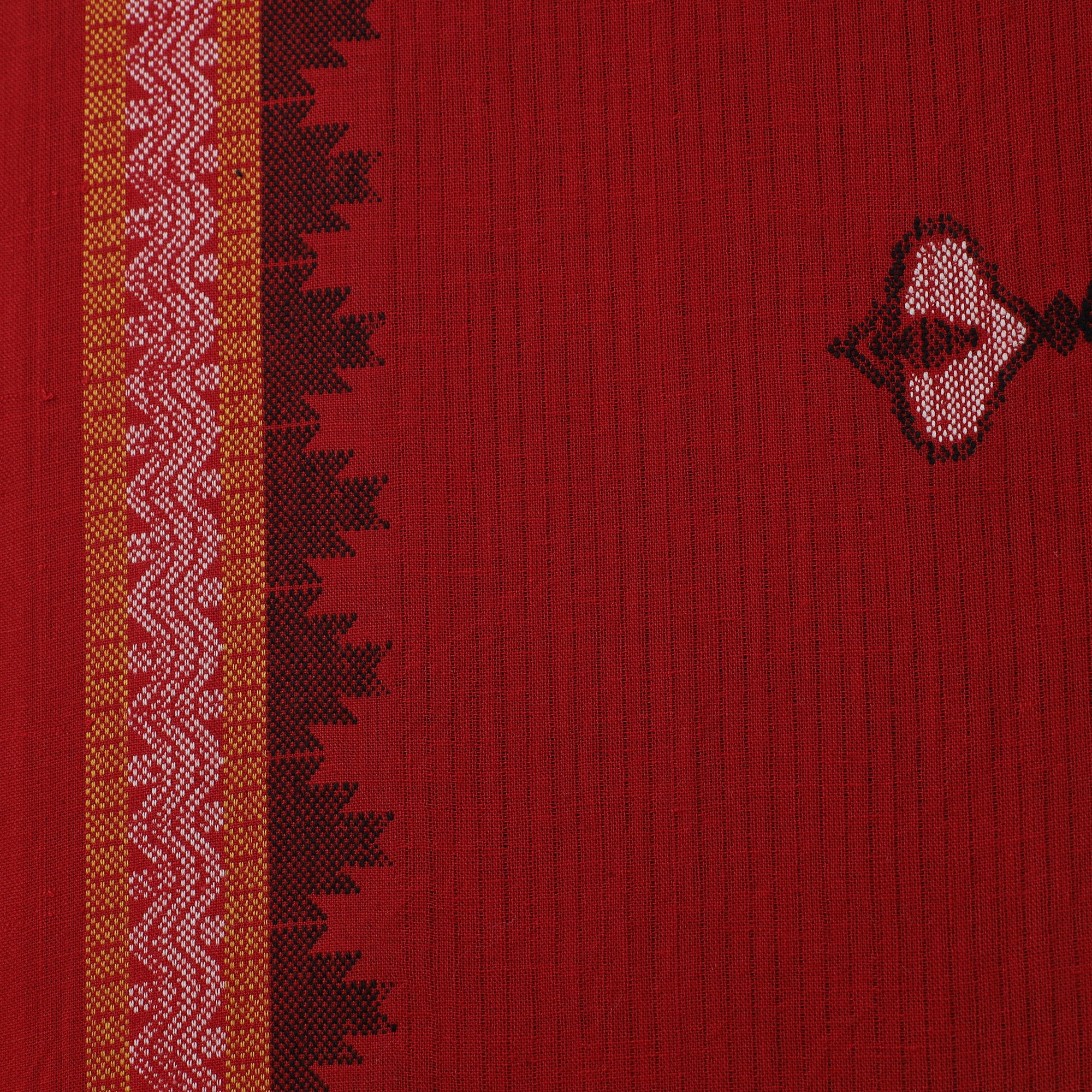 Red - Prewashed Cotton Jacquard Fabric 13 - Image 4