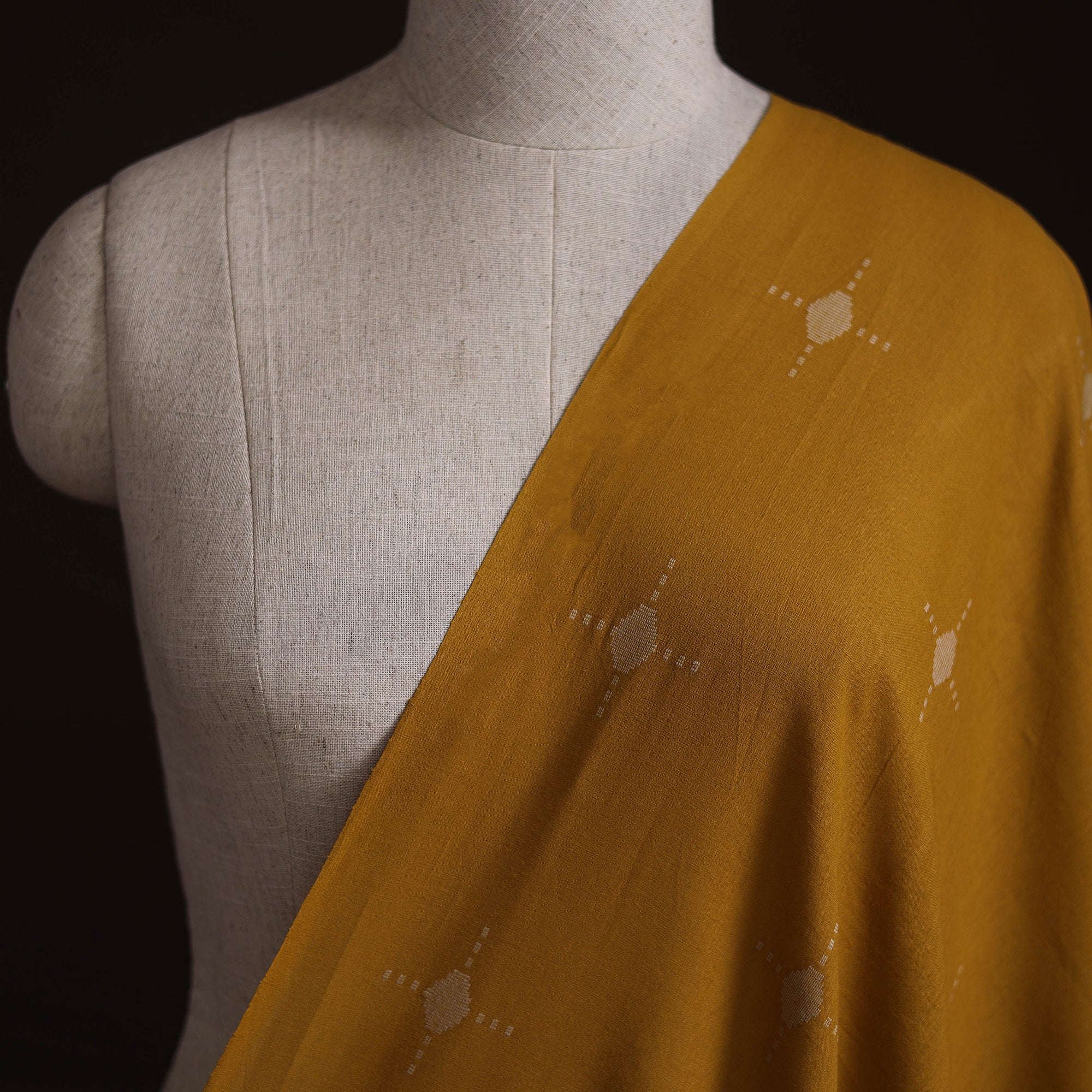 Yellow - Prewashed Cotton Jacquard Fabric 15 - Image 2