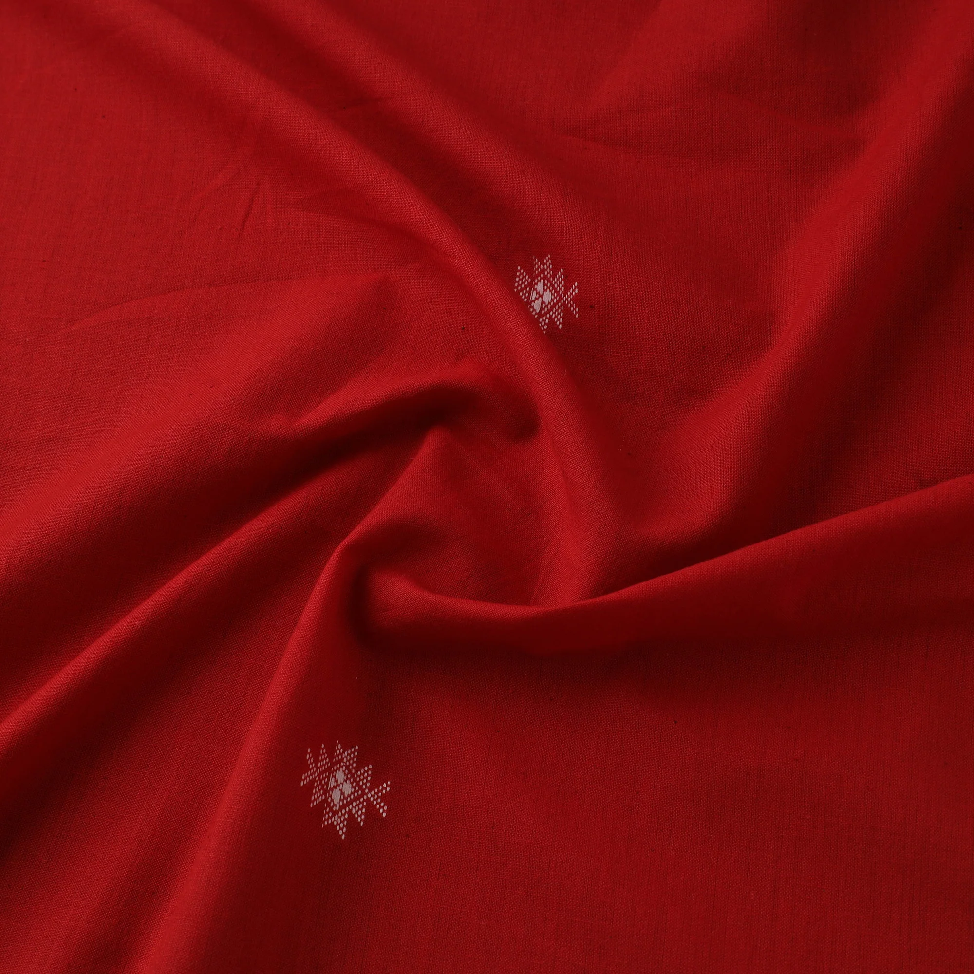 Red - Prewashed Cotton Jacquard Fabric 16 - Image 3