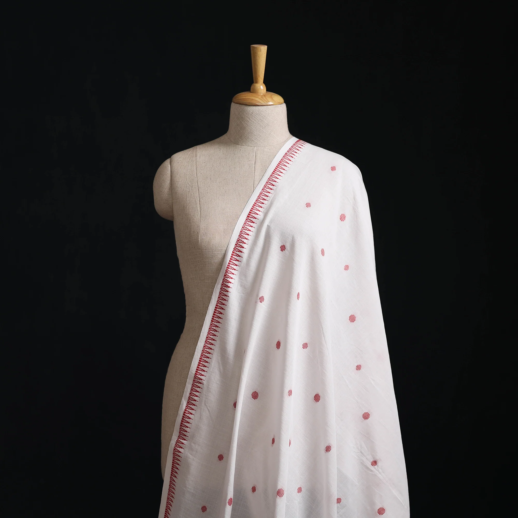 White - Prewashed Cotton Jacquard Fabric 17