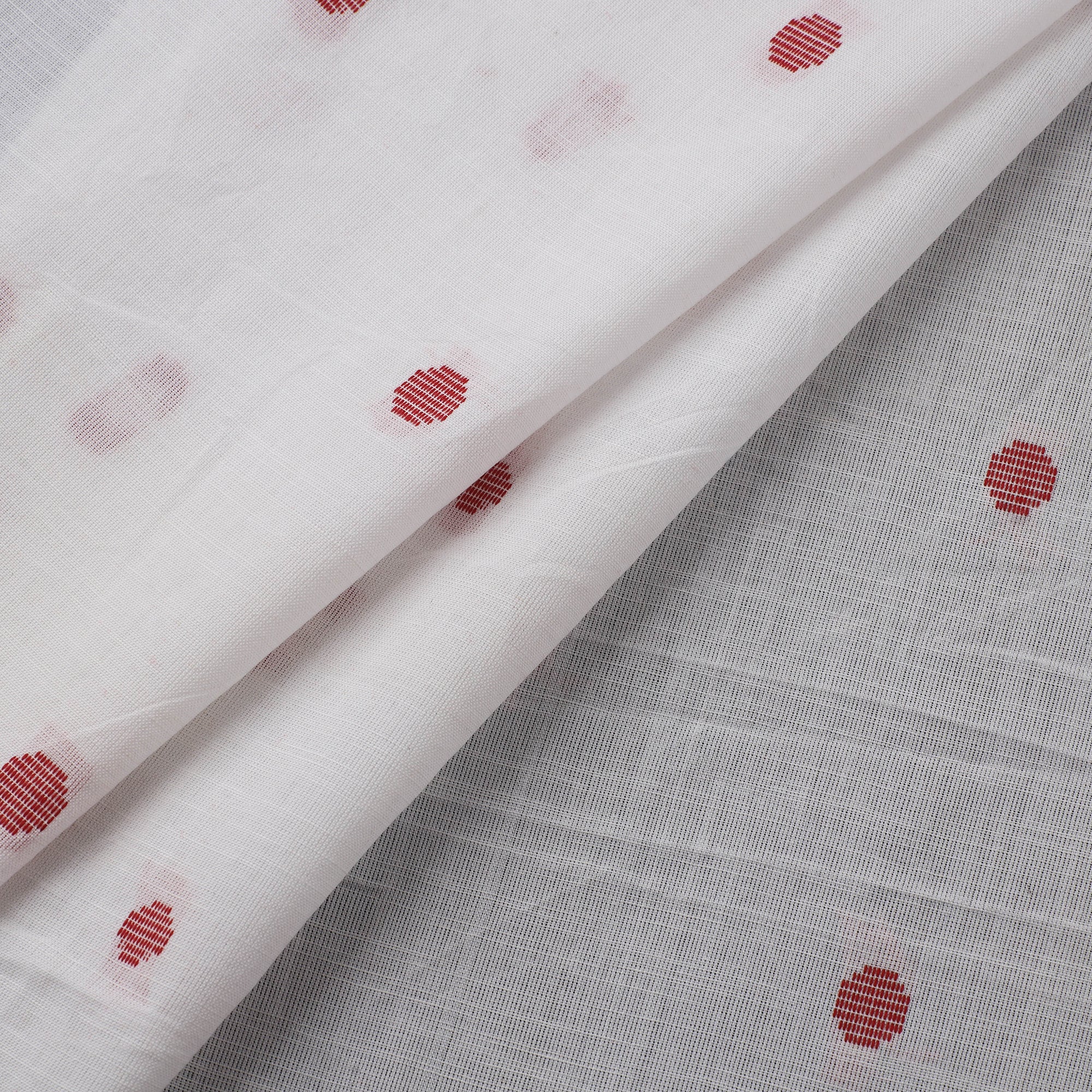 White - Prewashed Cotton Jacquard Fabric 17 - Image 2