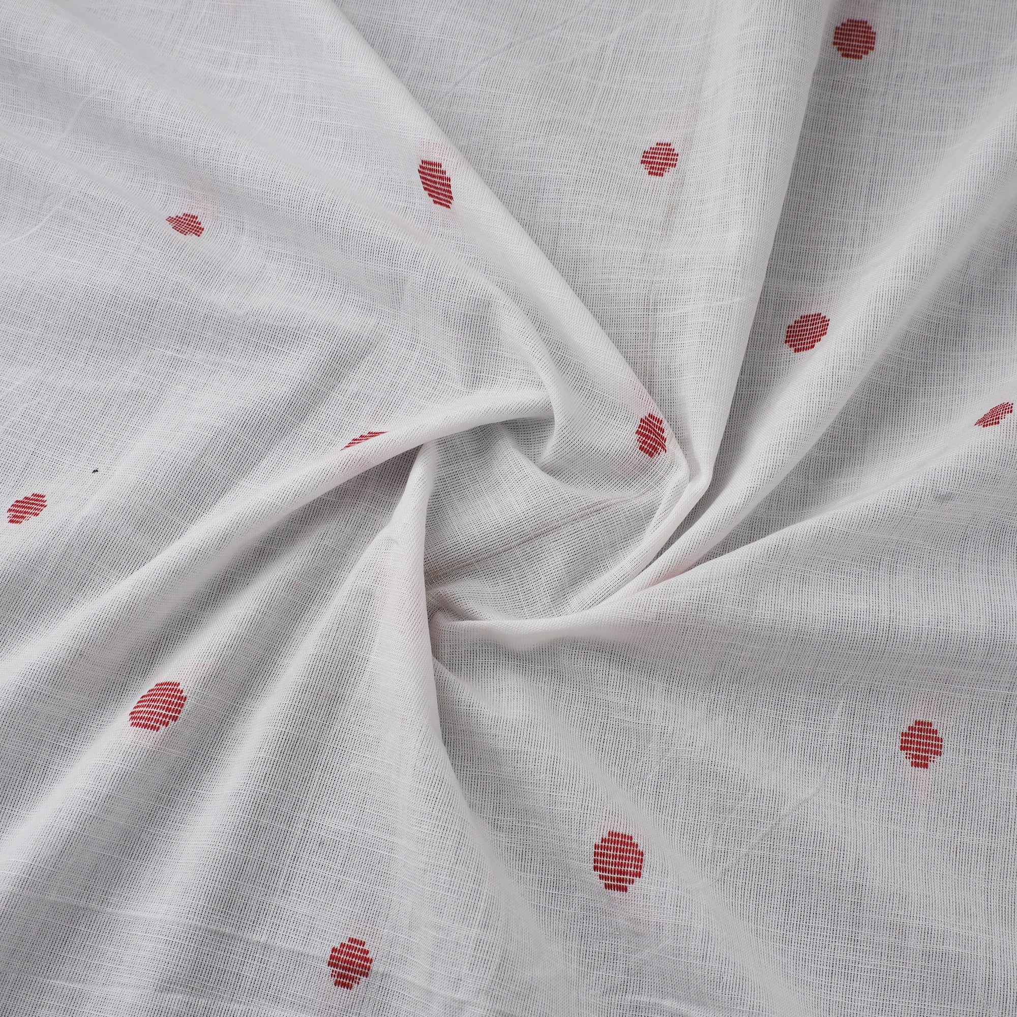 White - Prewashed Cotton Jacquard Fabric 17 - Image 3