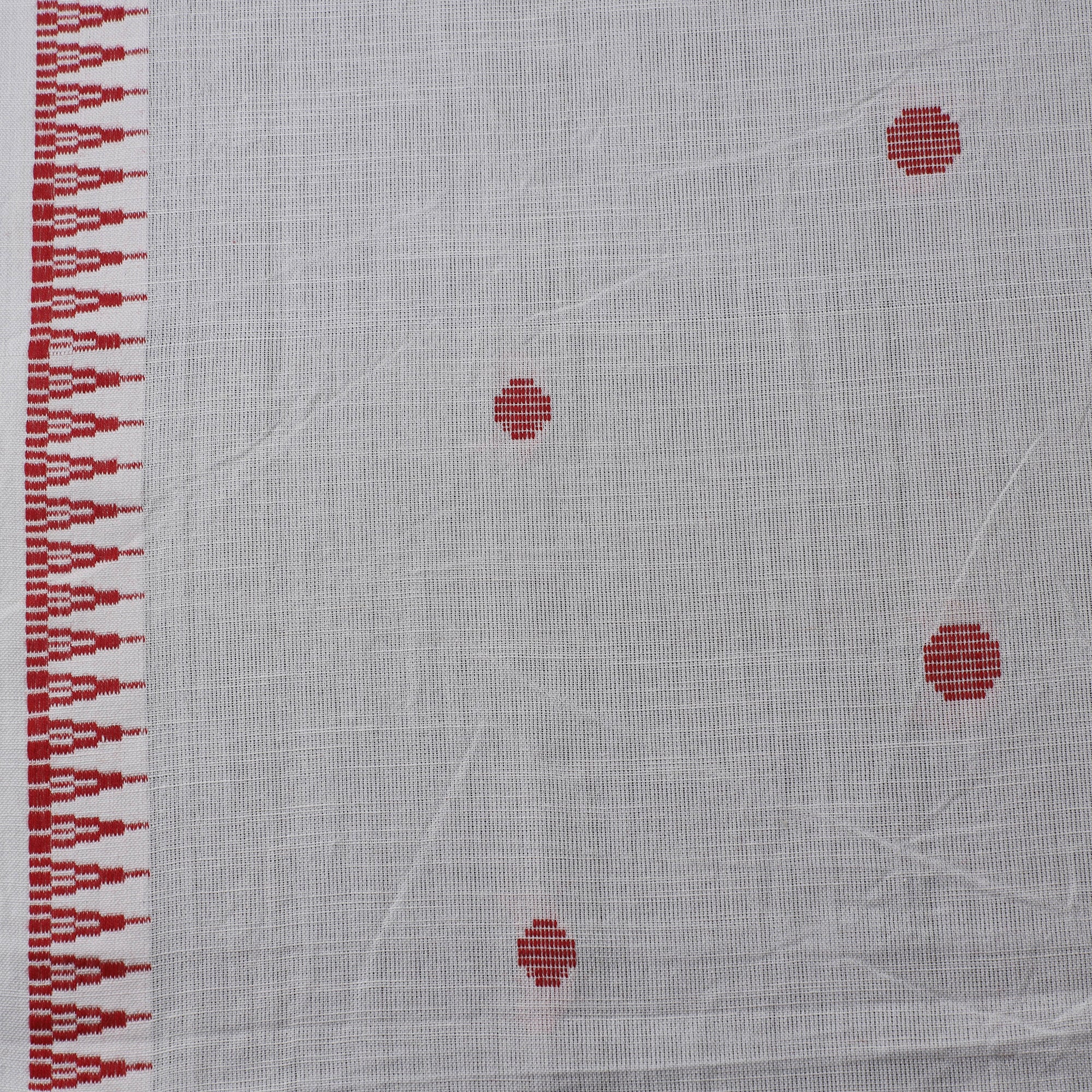 White - Prewashed Cotton Jacquard Fabric 17 - Image 4