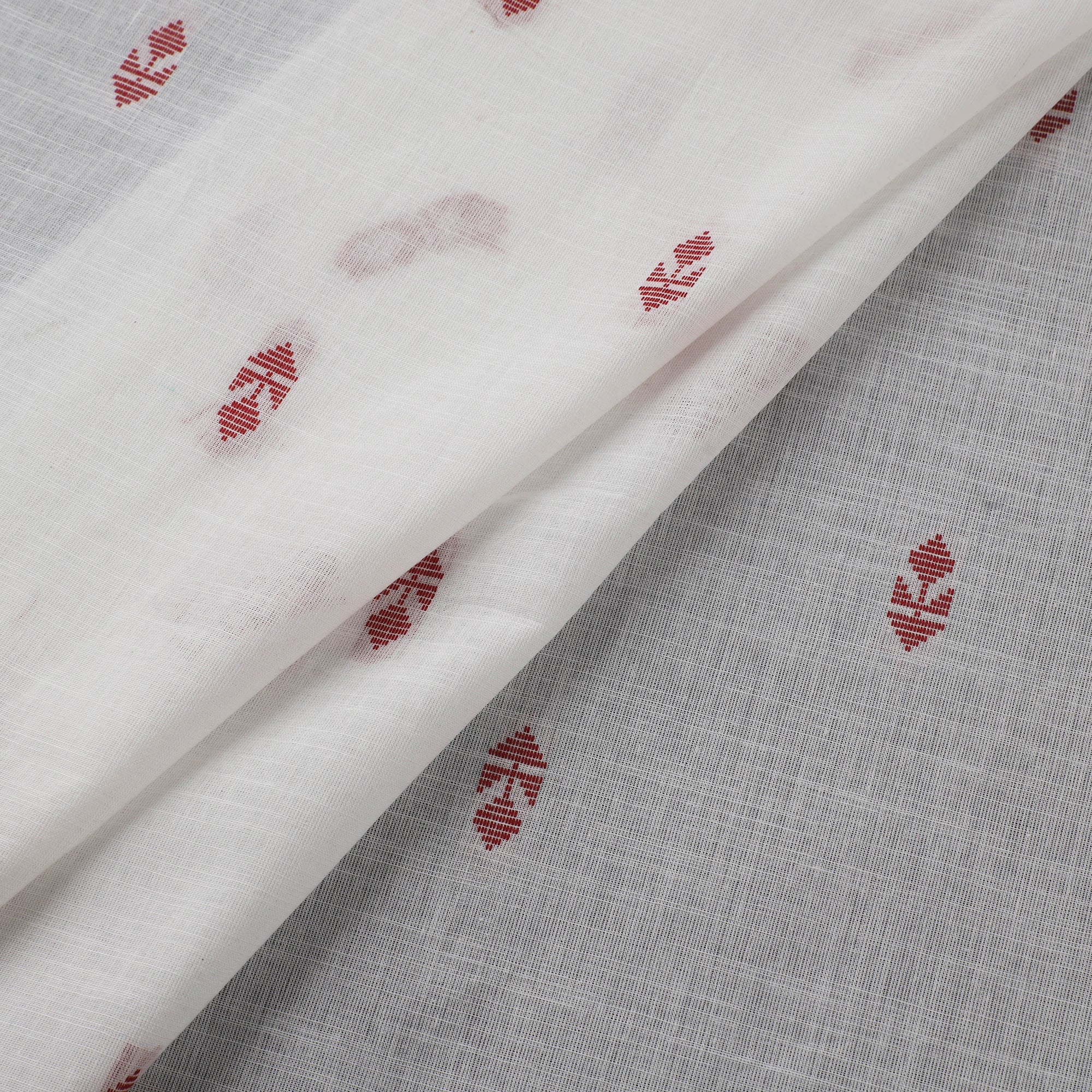 White - Prewashed Cotton Jacquard Fabric 18 - Image 2